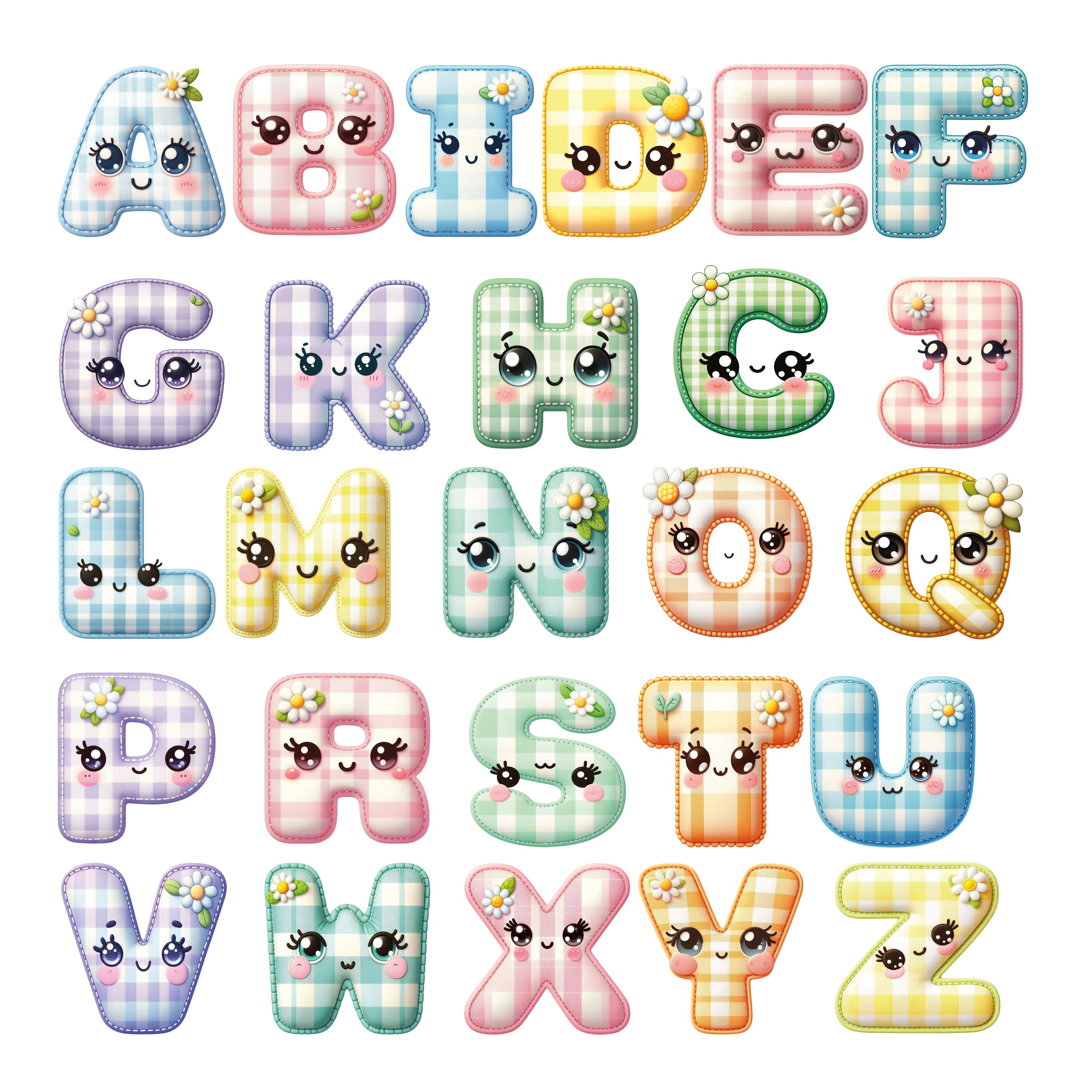 Wandtattoo Buchstaben