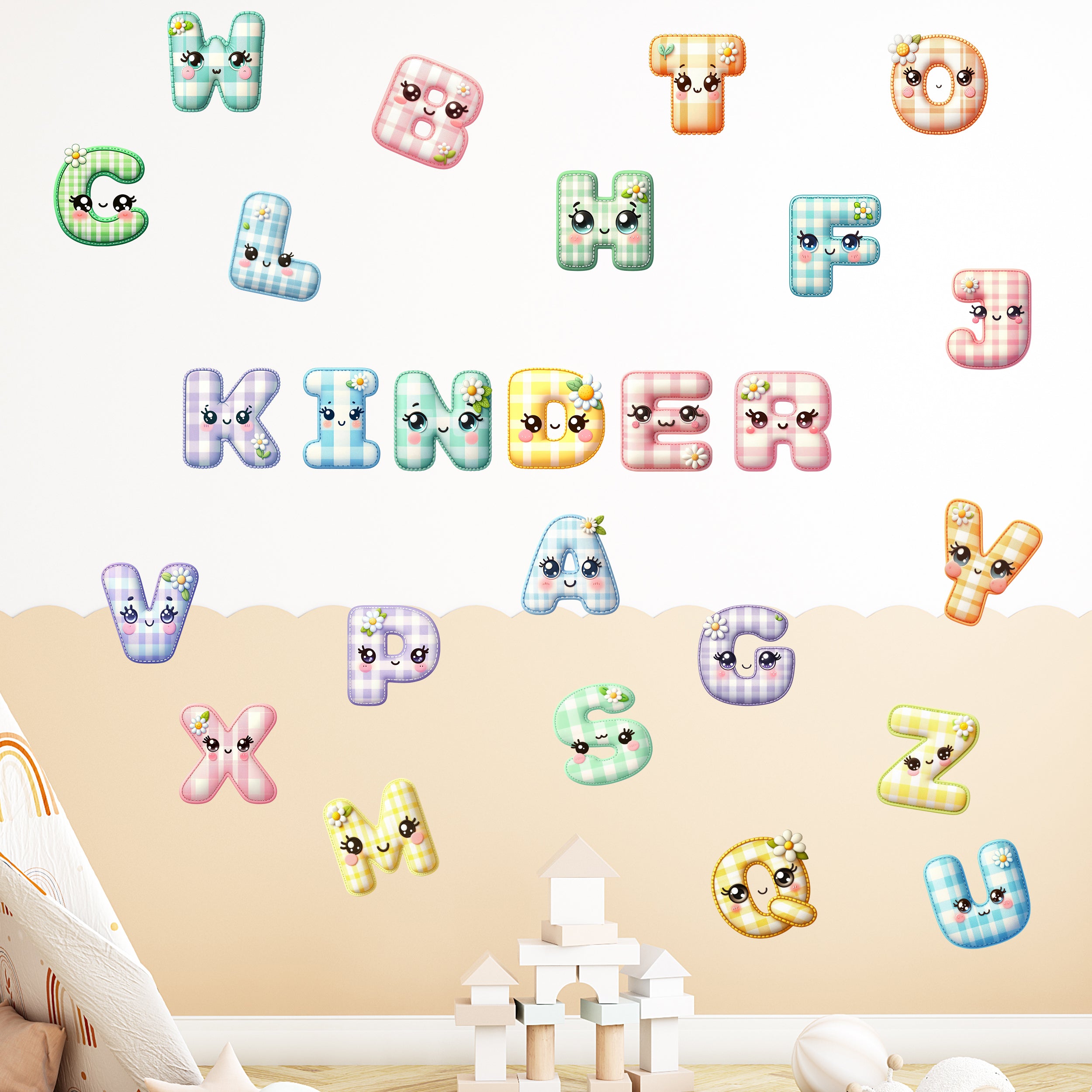 Wandtattoo Buchstaben