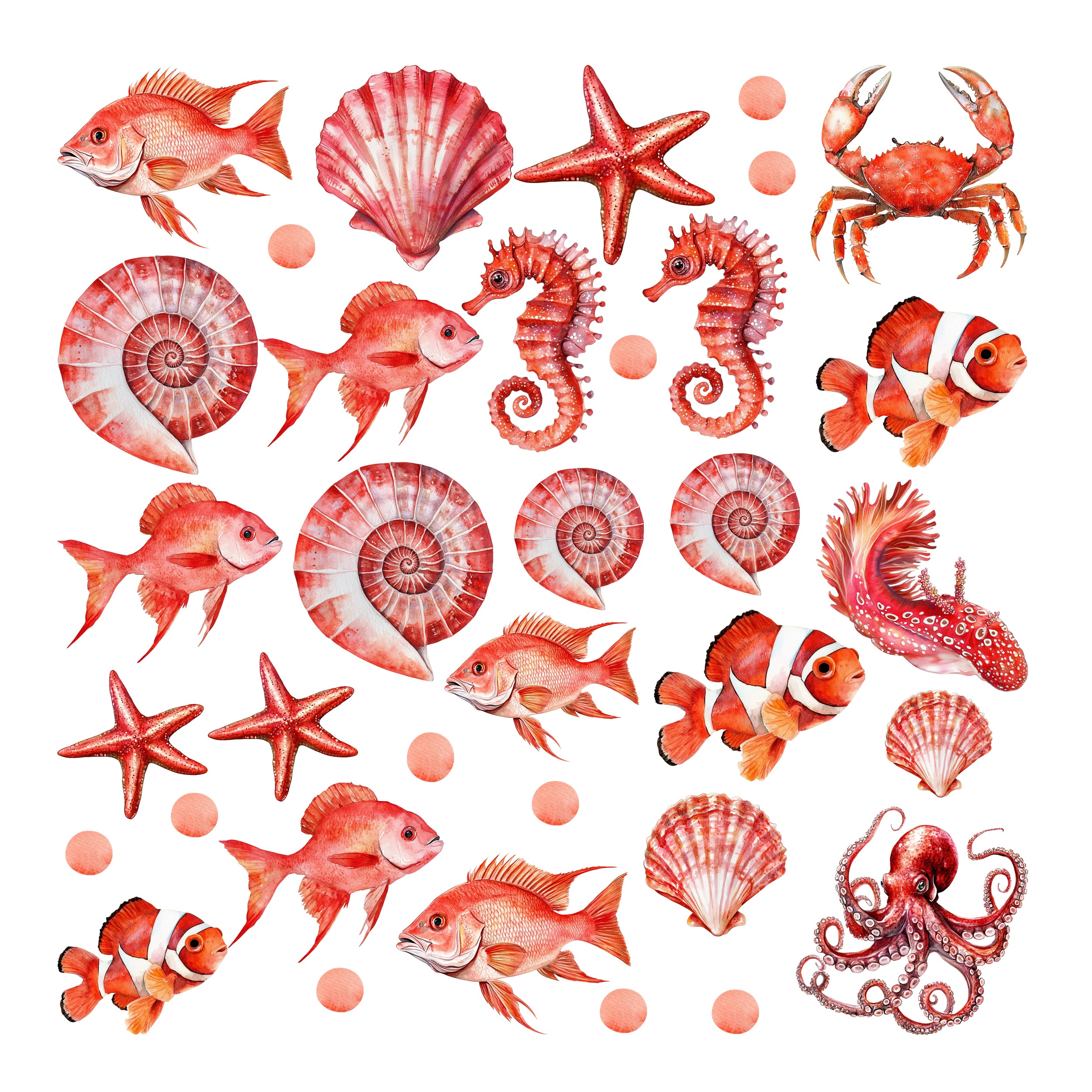 Wandtattoo Meereswelt