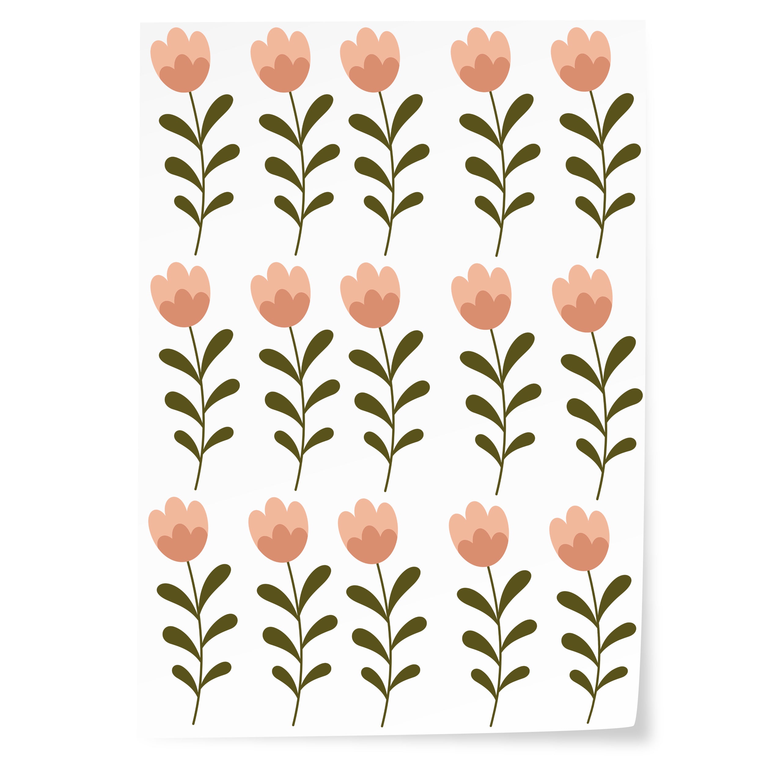 Wandtattoo Boho Blumen