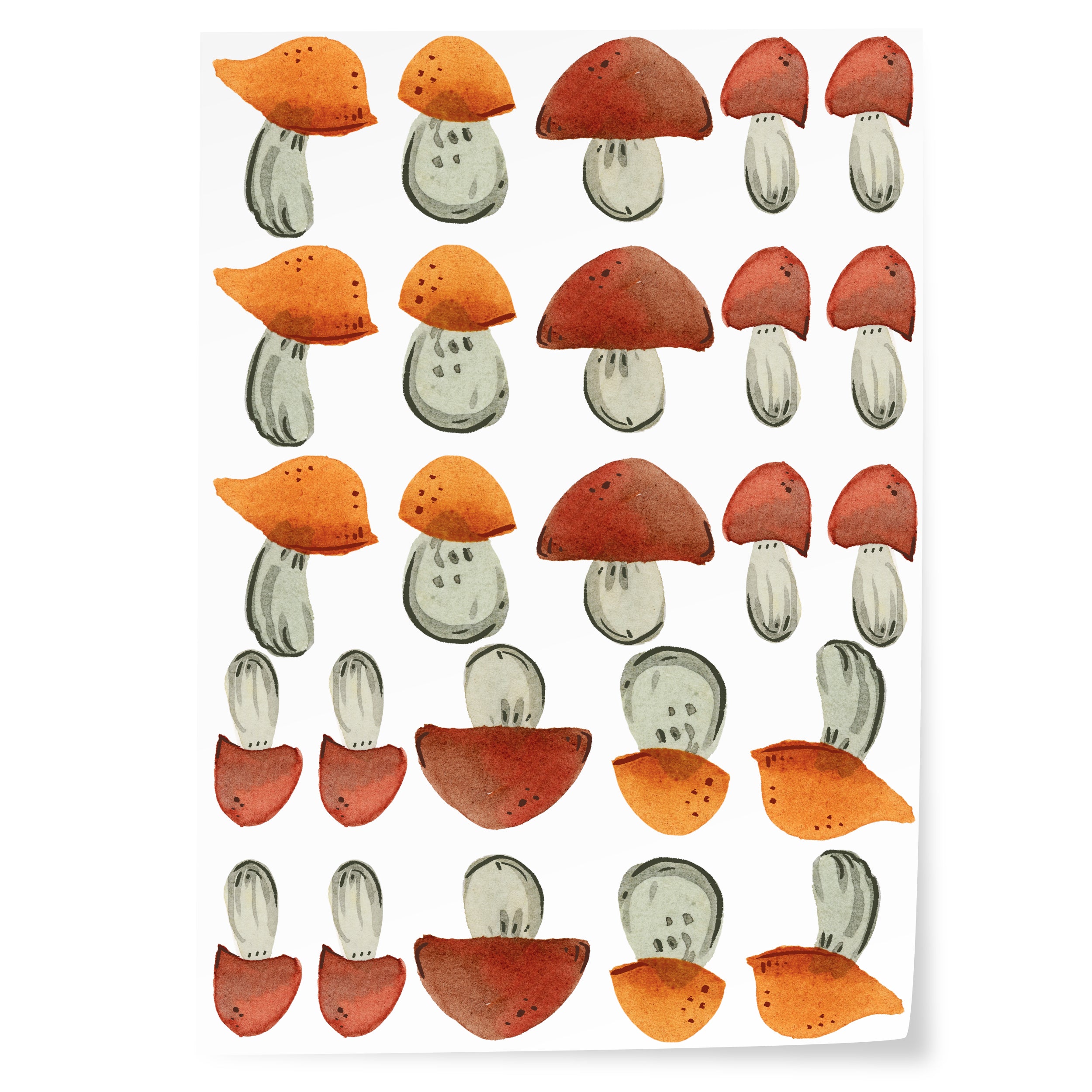 Wandtattoo Pilze