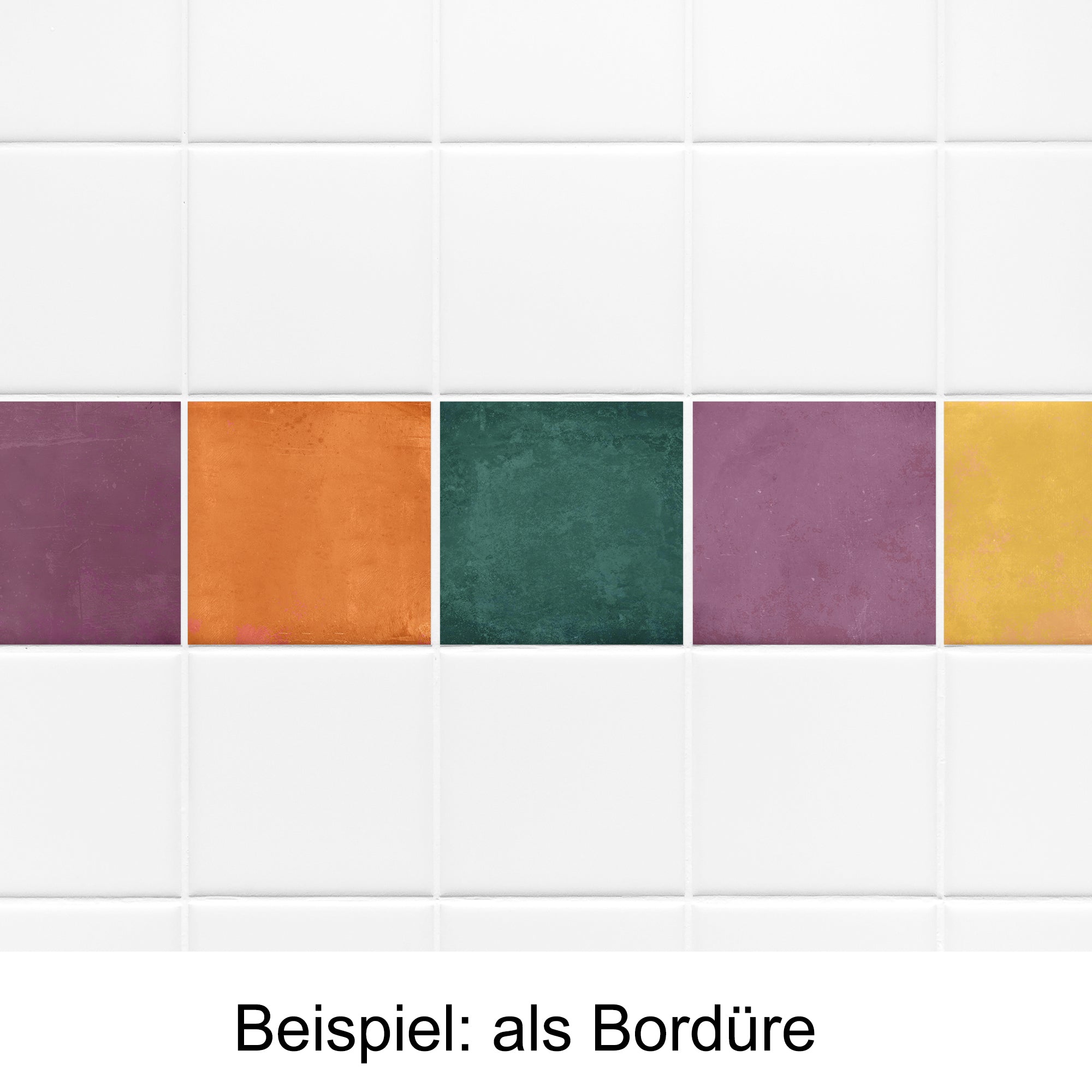 Fliesenaufkleber Farbvielfalt