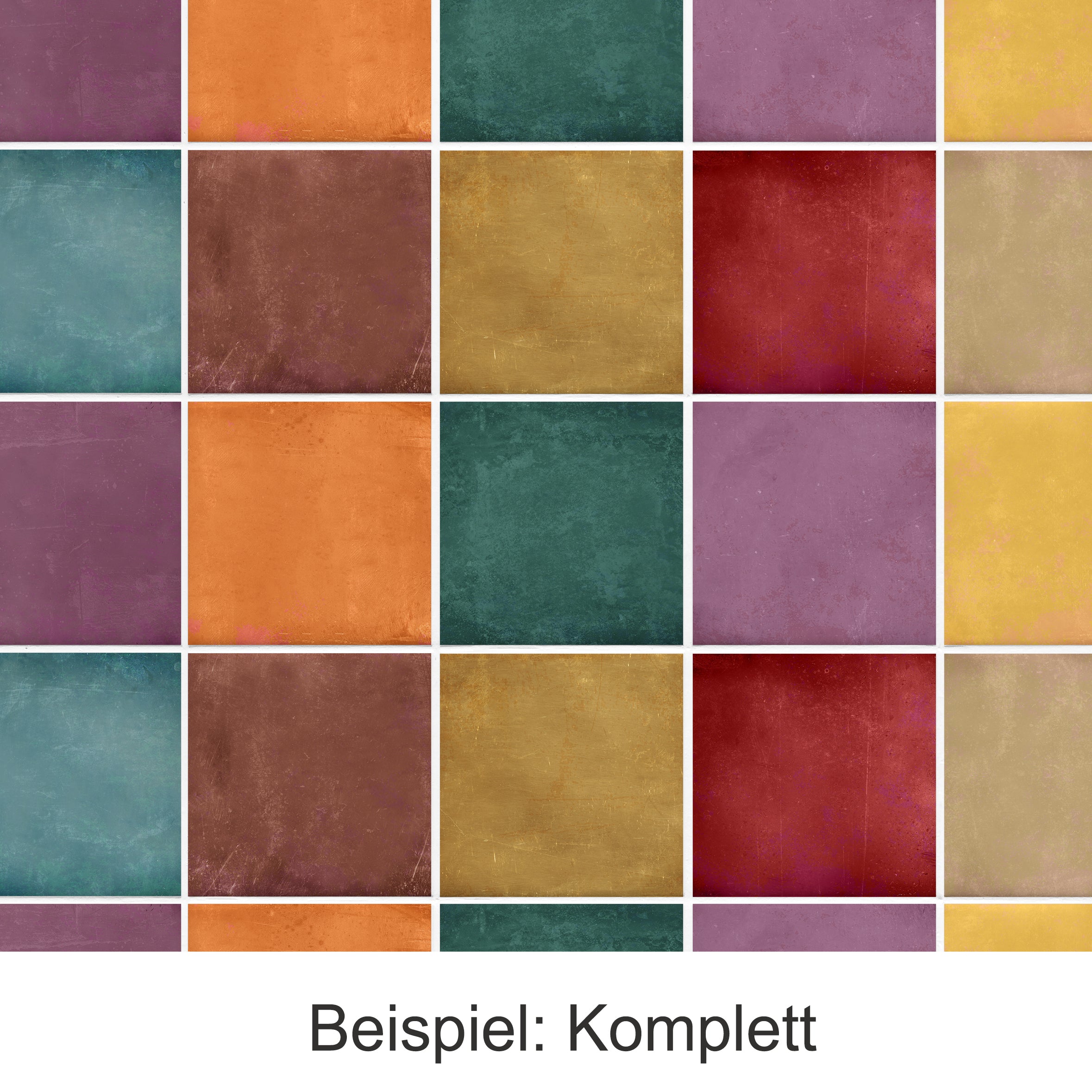 Fliesenaufkleber Farbvielfalt