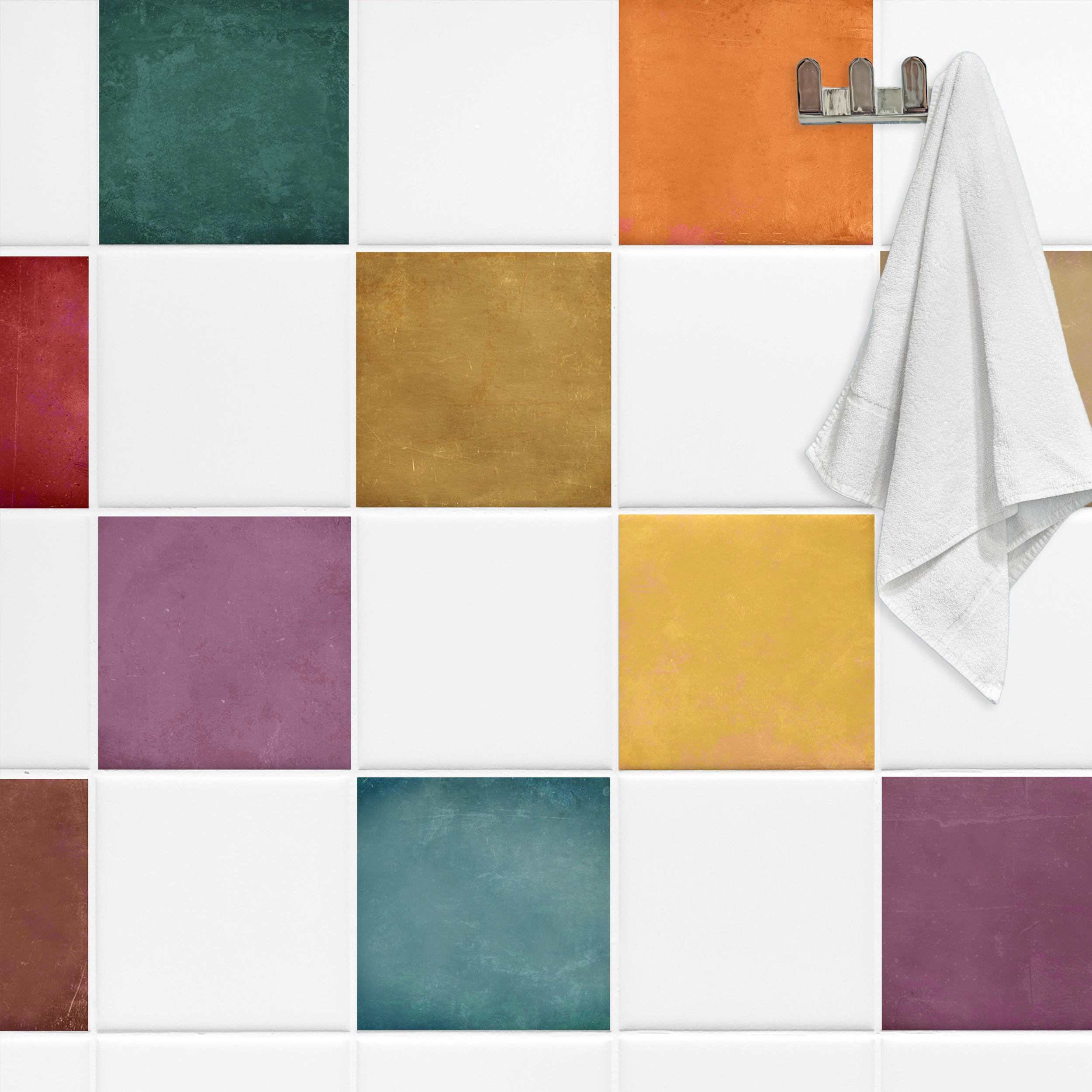 Fliesenaufkleber Farbvielfalt