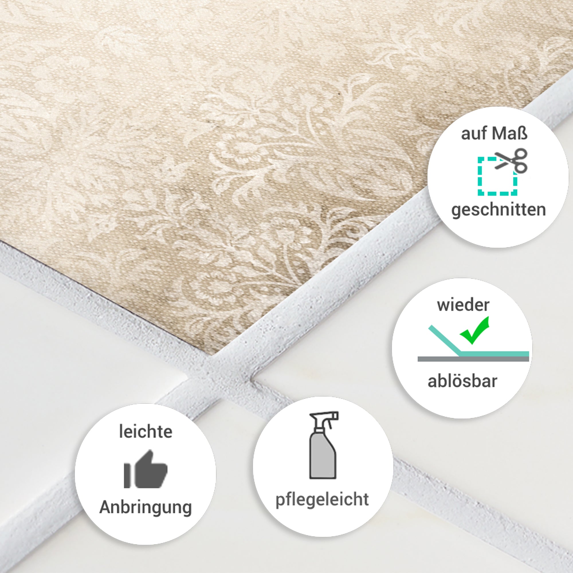 Fliesenaufkleber Vintage-Mosaik