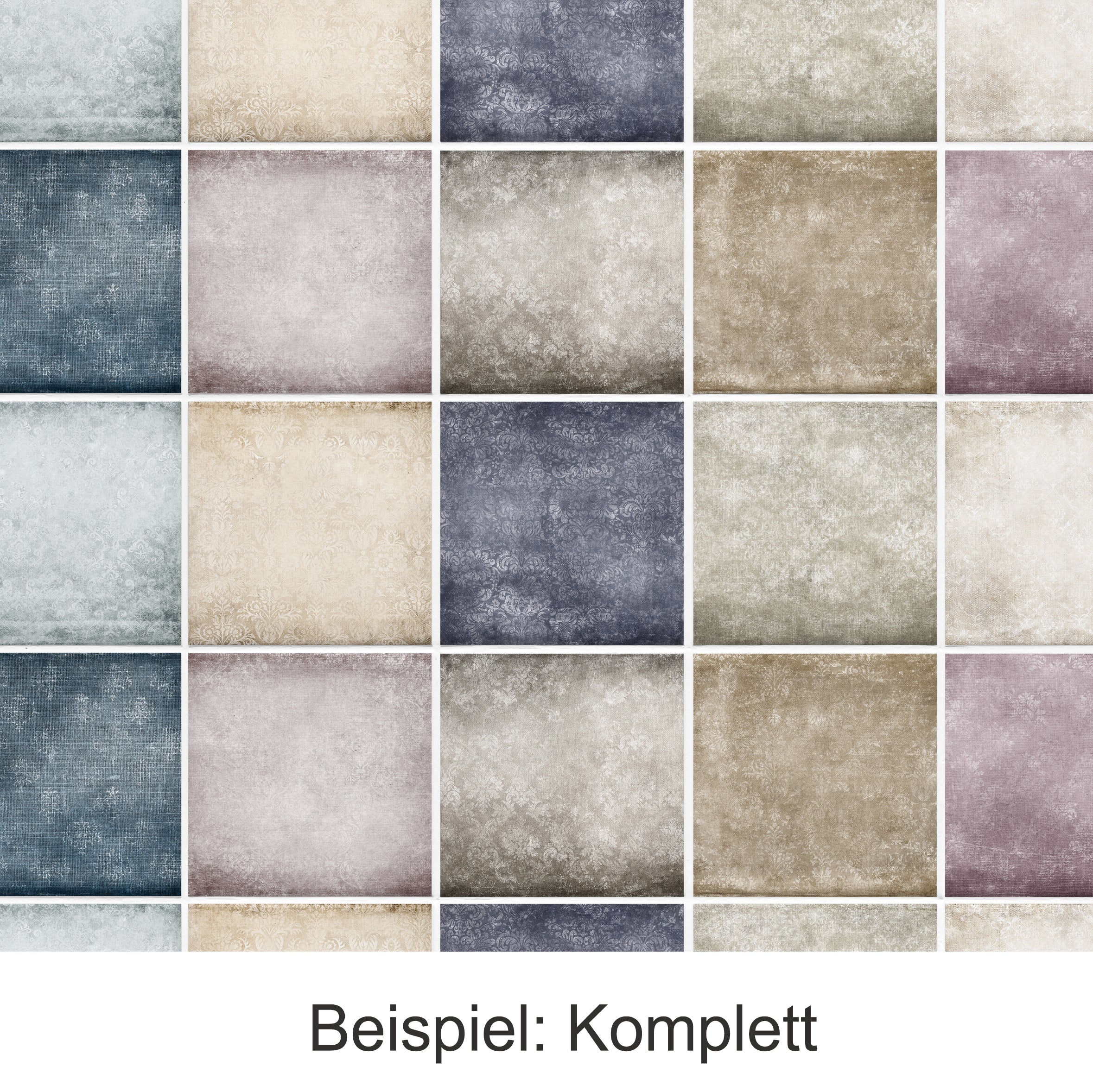 Fliesenaufkleber Vintage-Mosaik