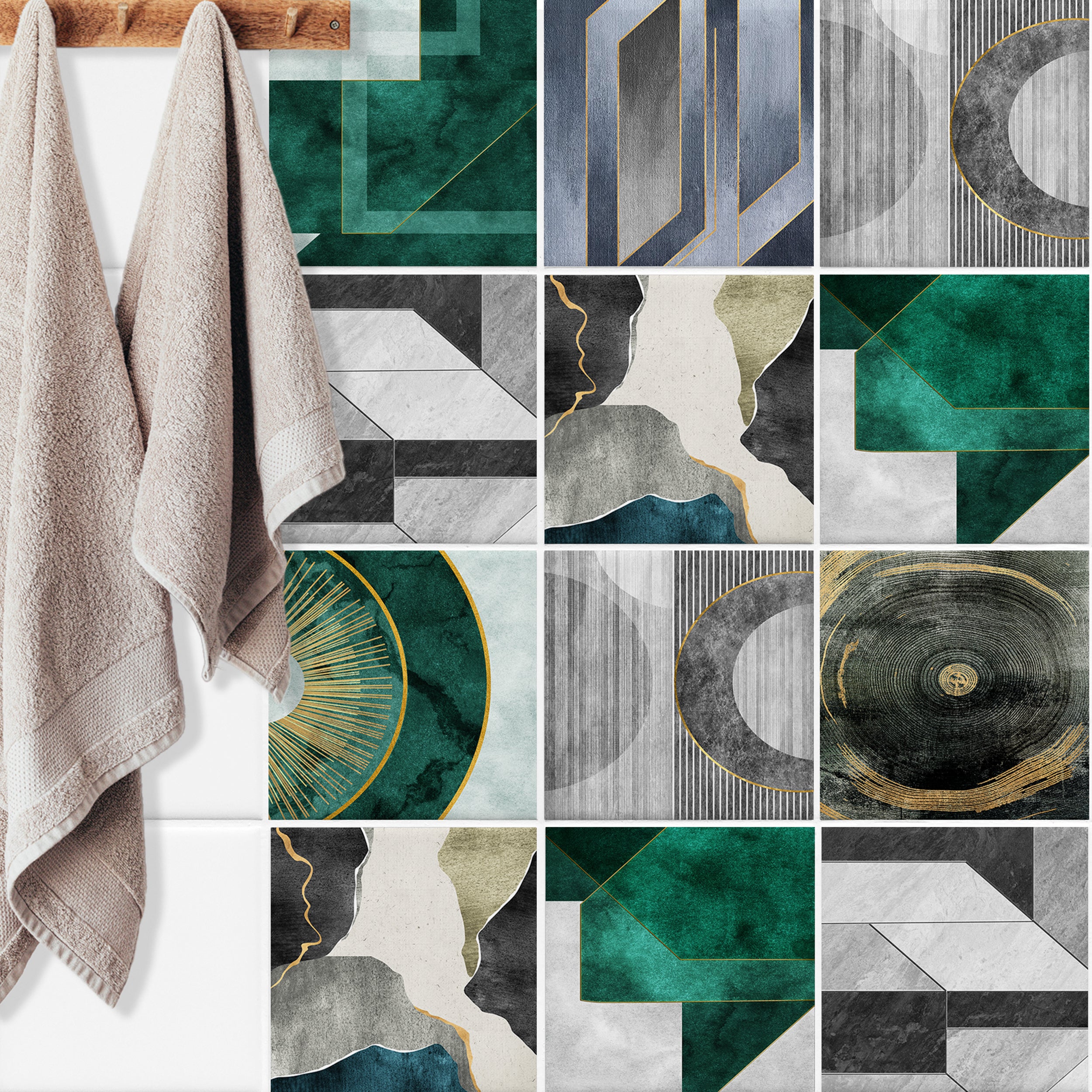 Fliesenaufkleber Geometrisches Design