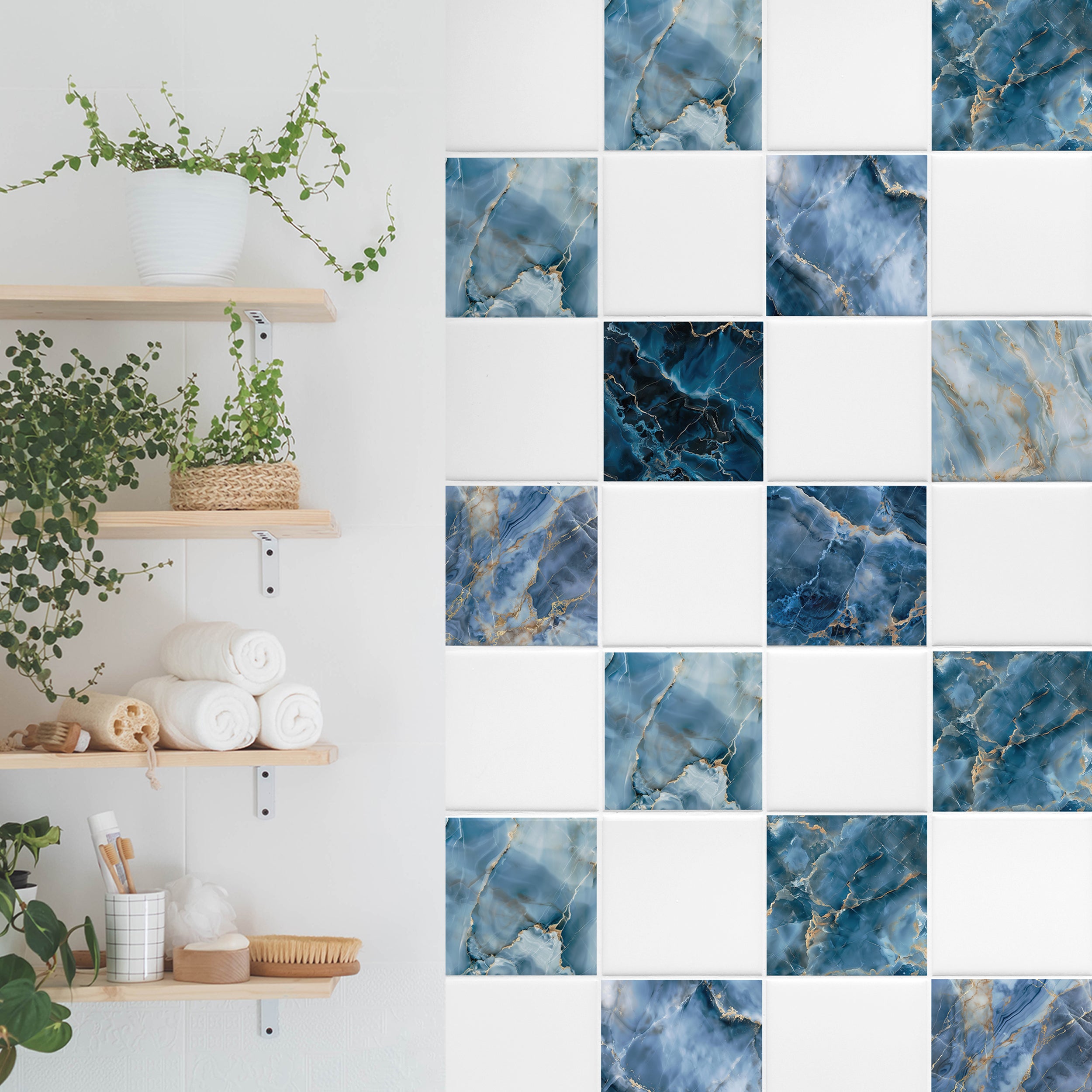 Fliesenaufkleber Marmoroptik