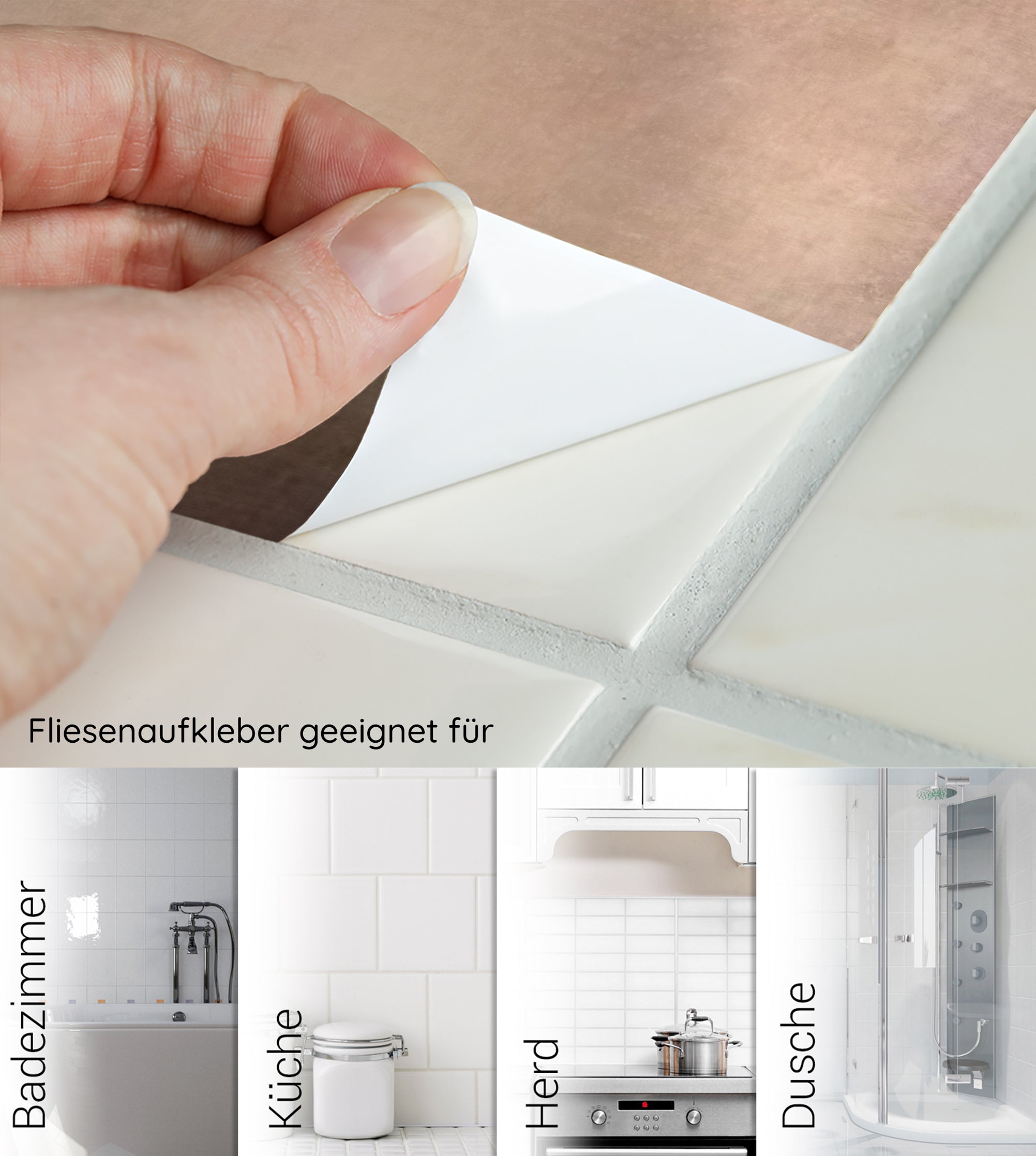 Fliesenaufkleber Farbmix Türkis & Petrol