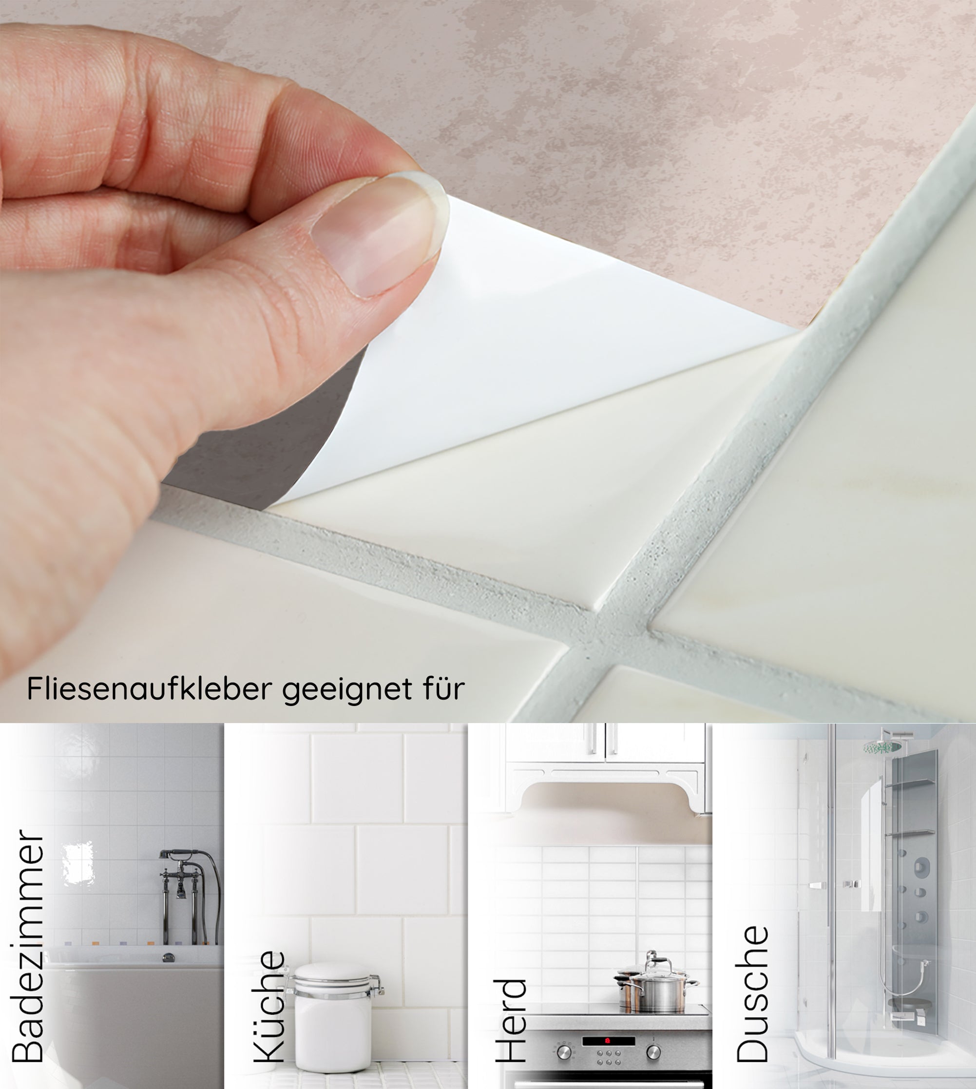 Fliesenaufkleber Betonoptik