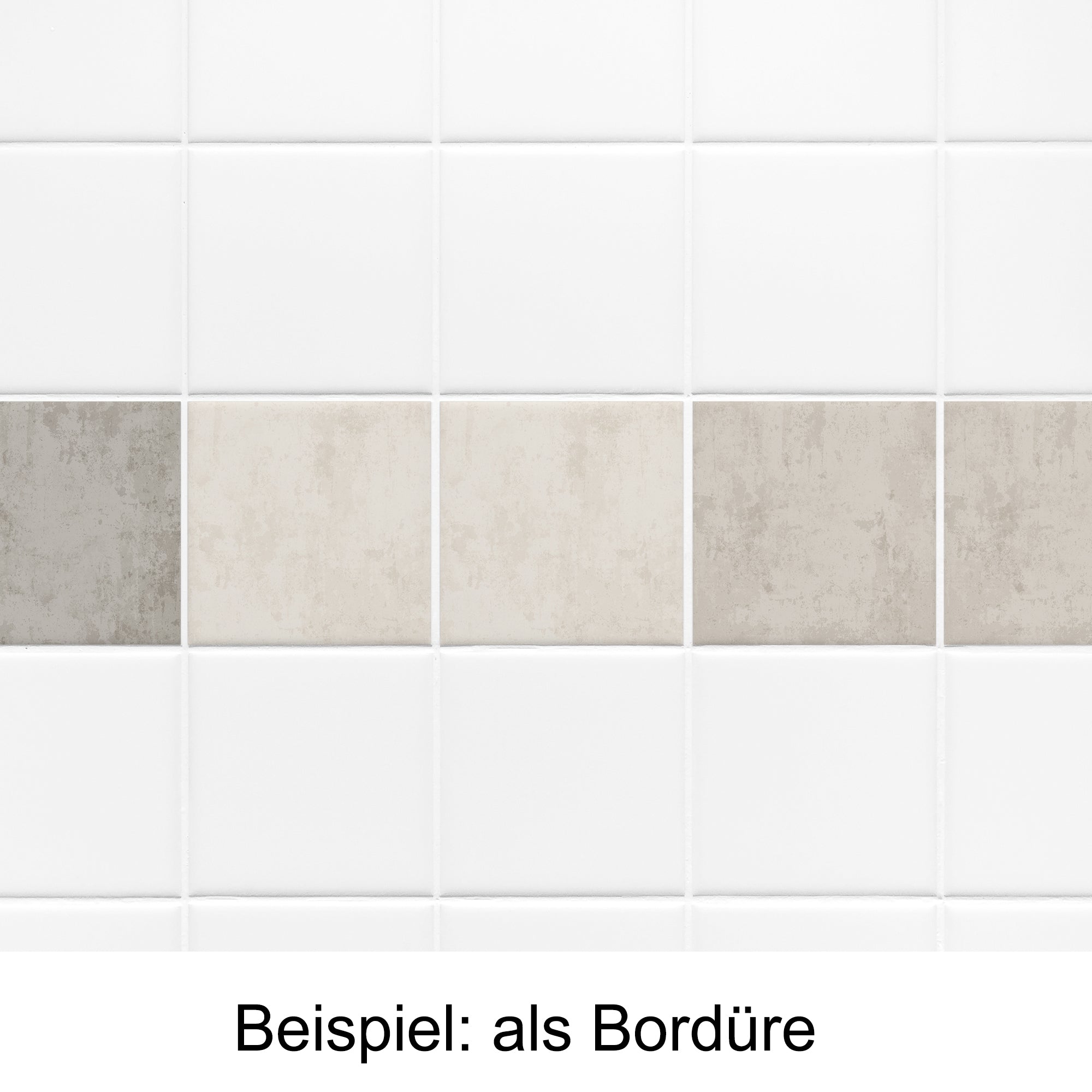 Fliesenaufkleber Beige, Sand und Hellgrau