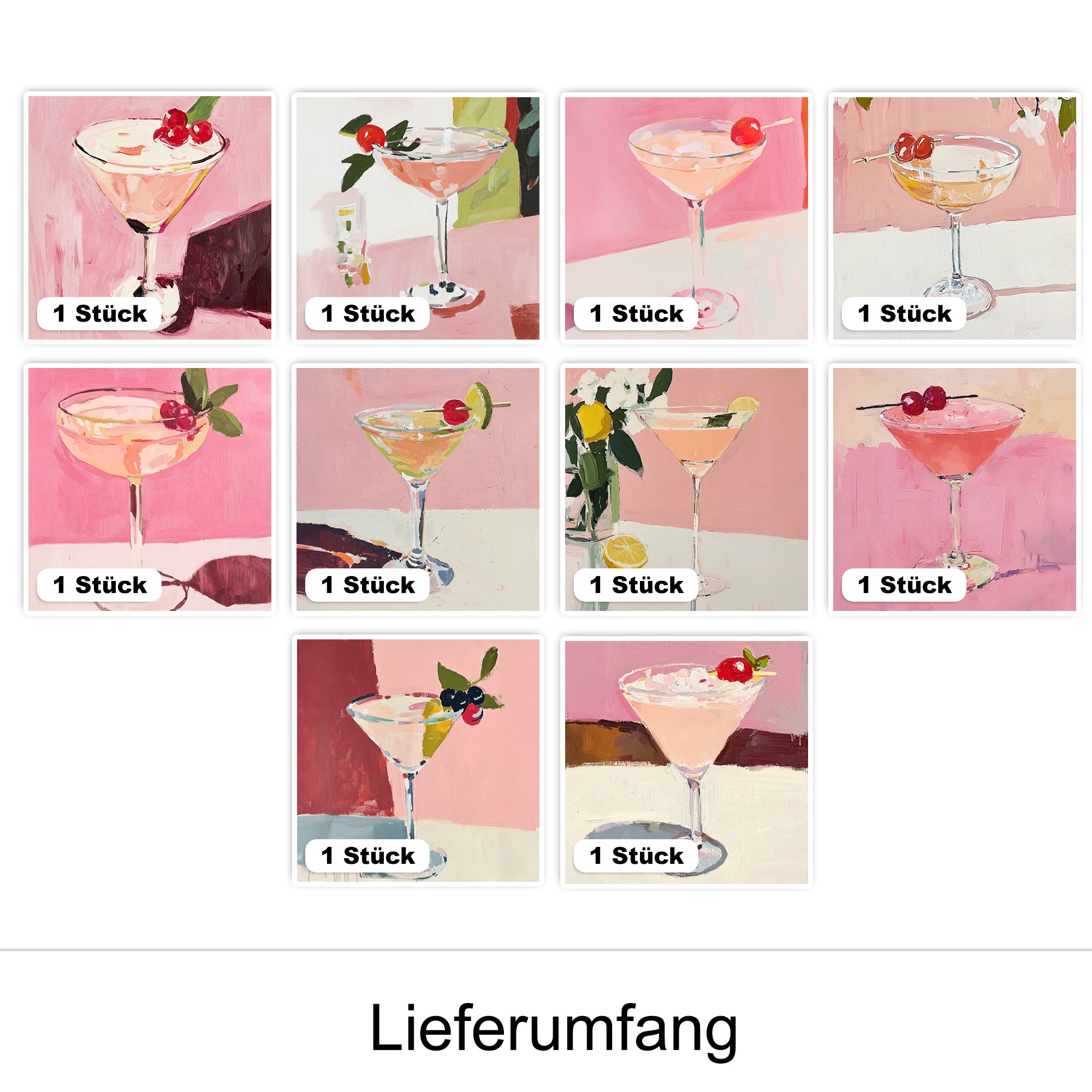 Fliesenaufkleber Cocktail
