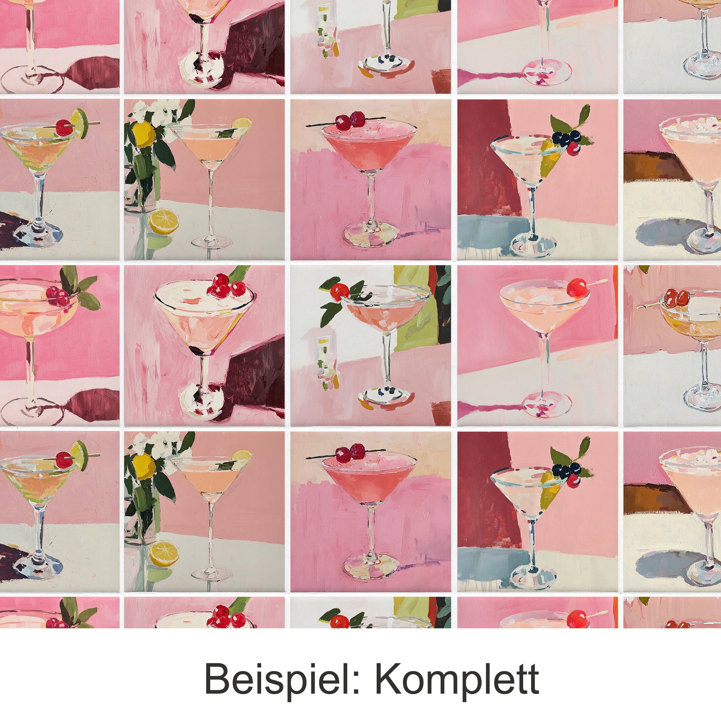 Fliesenaufkleber Cocktail