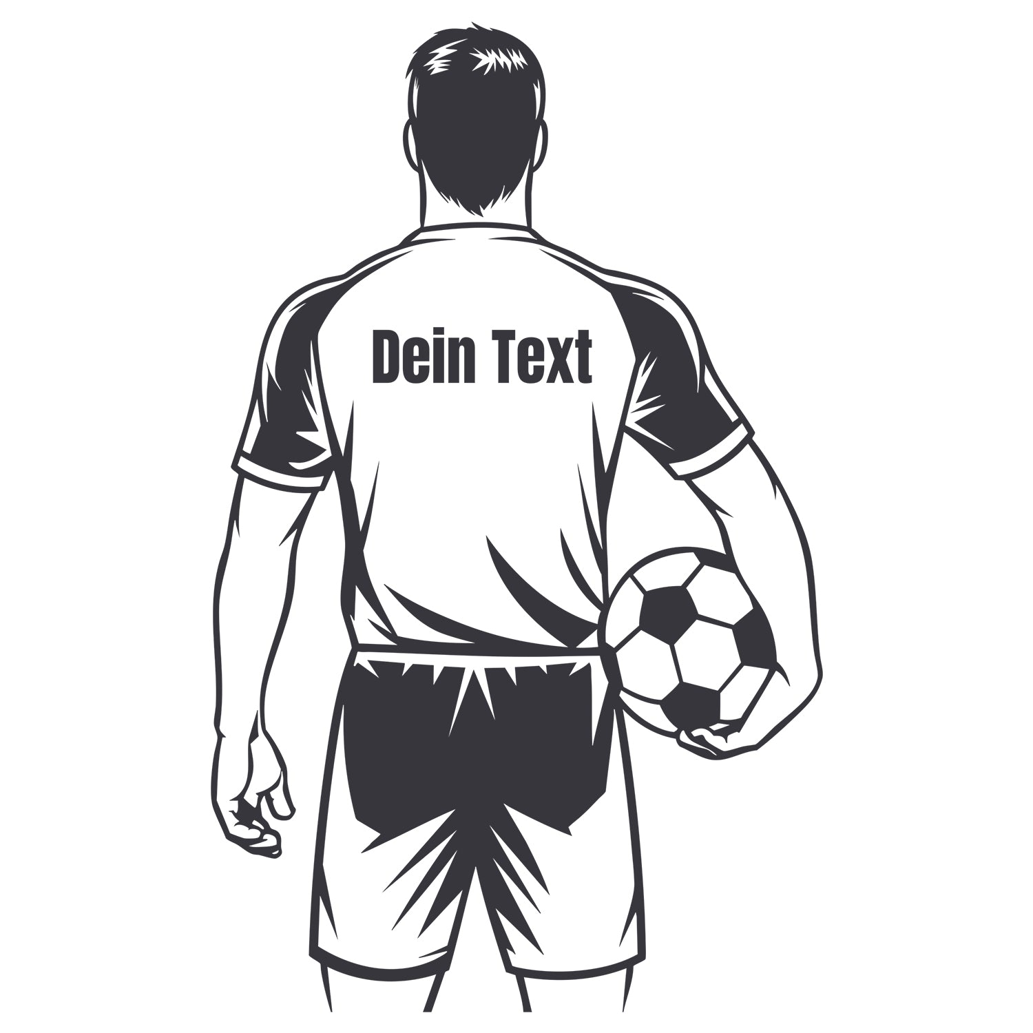 Wandtattoo Fußballspieler