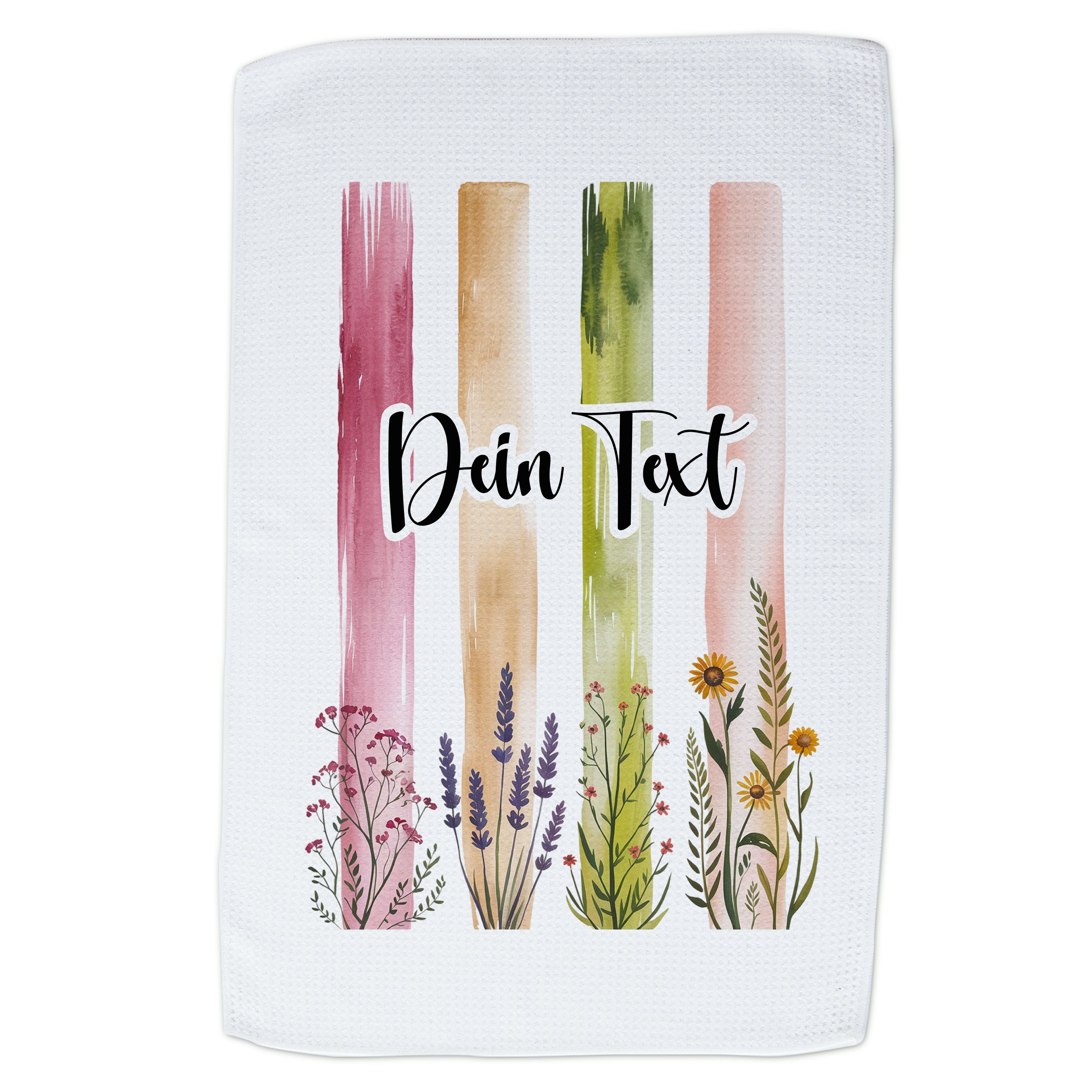 Geschirrtuch mit Blumenmotiv