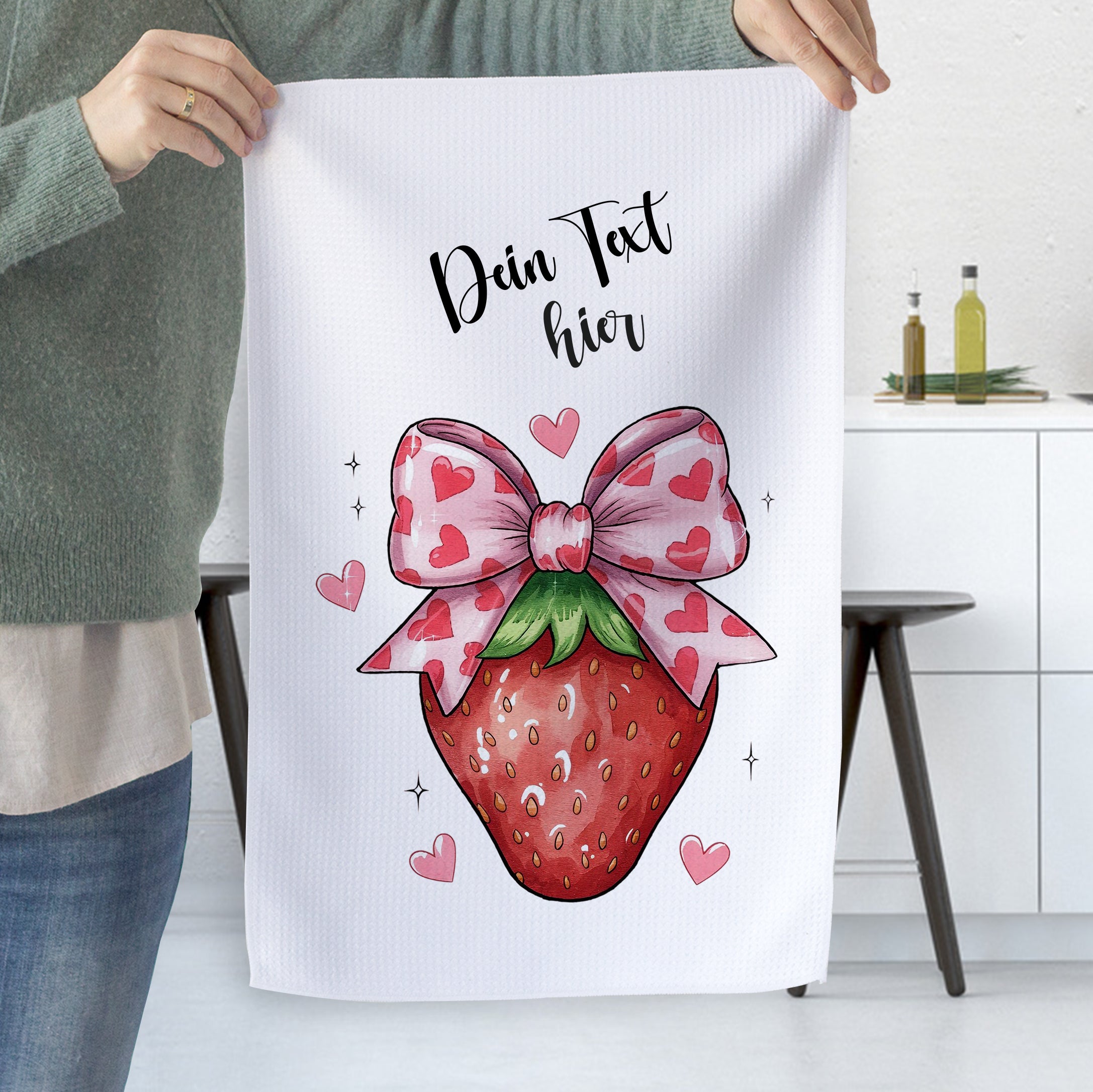 Geschirrtuch Erdbeere