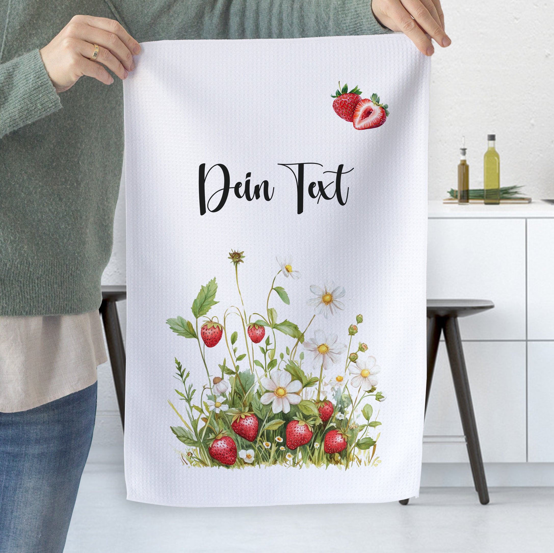 Geschirrtuch Erdbeeren