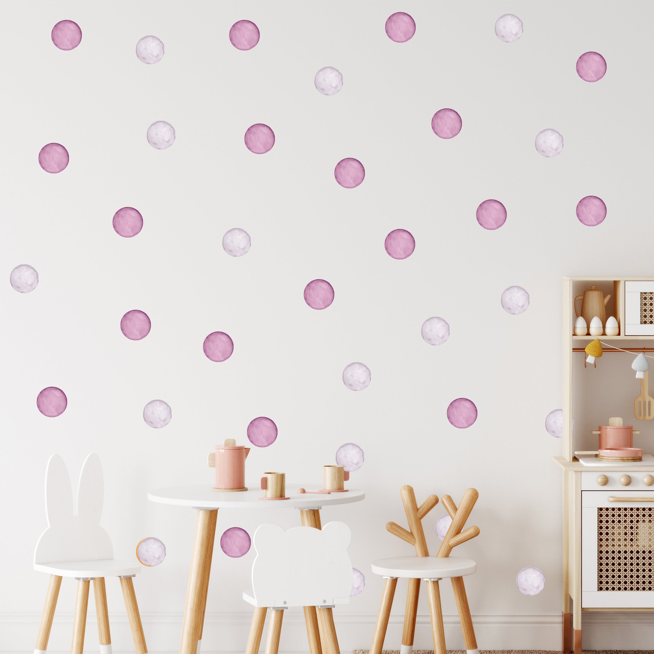 Wandtattoo Punkte Lila