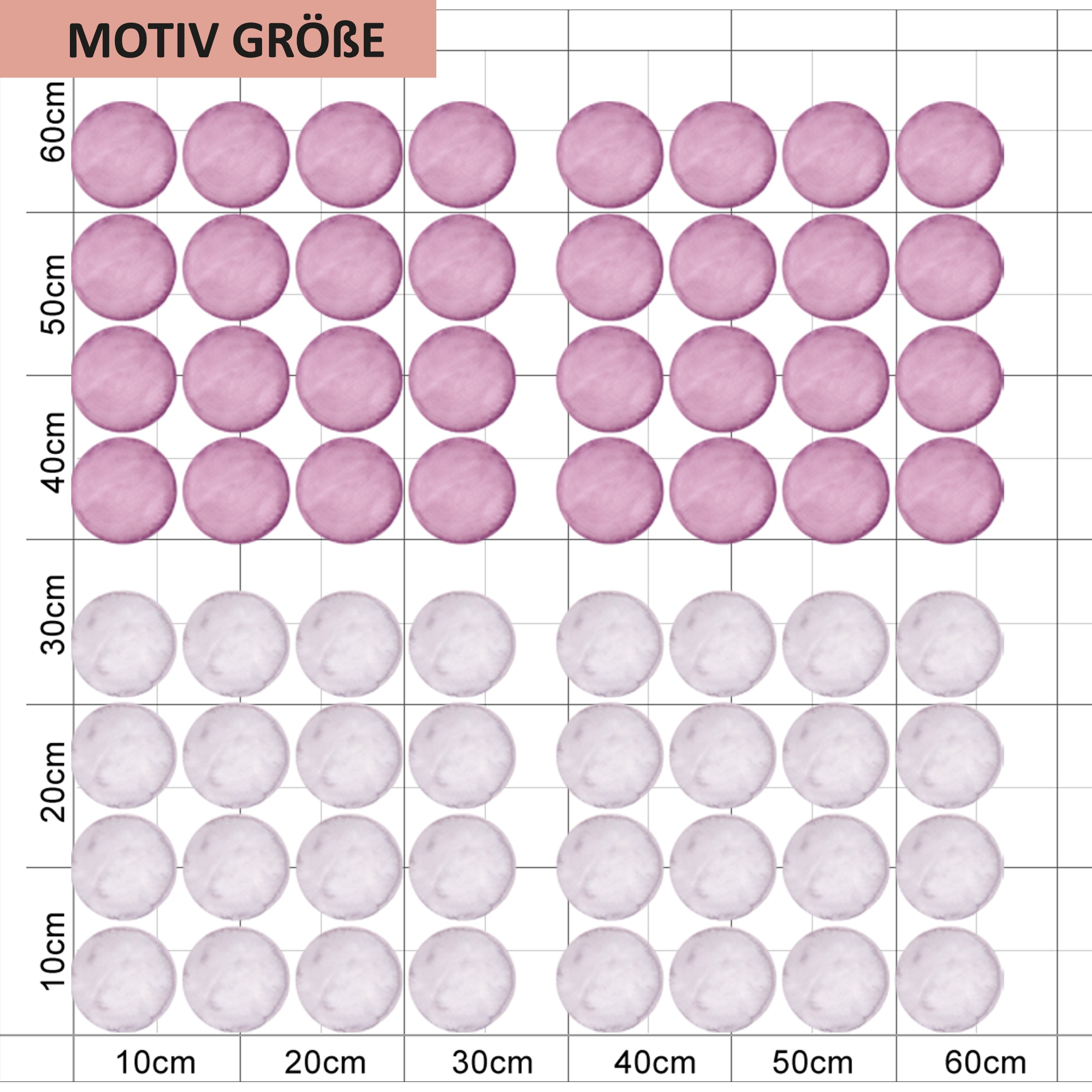 Wandtattoo Punkte Lila