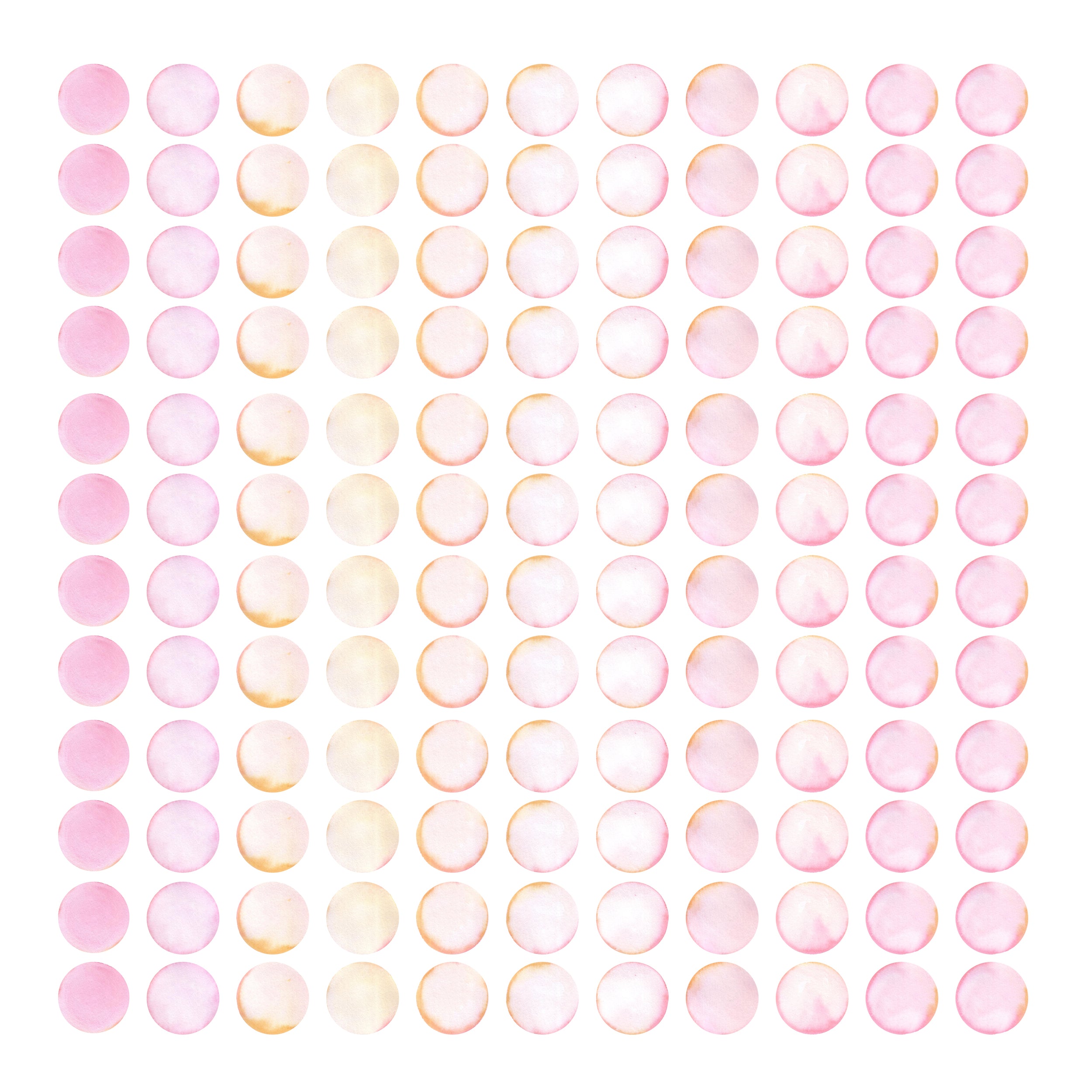 Wandtattoo Punkte zarte Farben