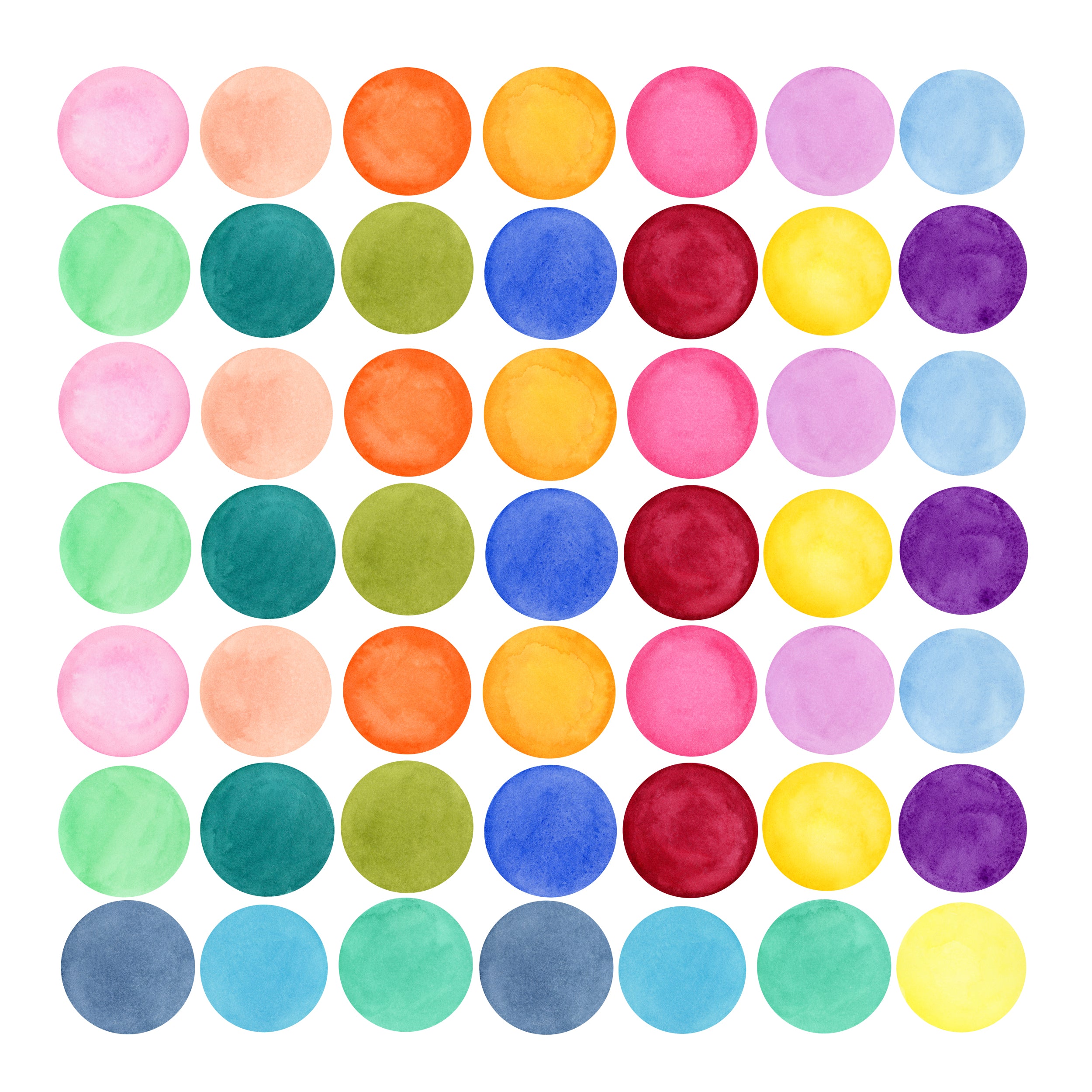 Wandtattoo Bunte Punkte