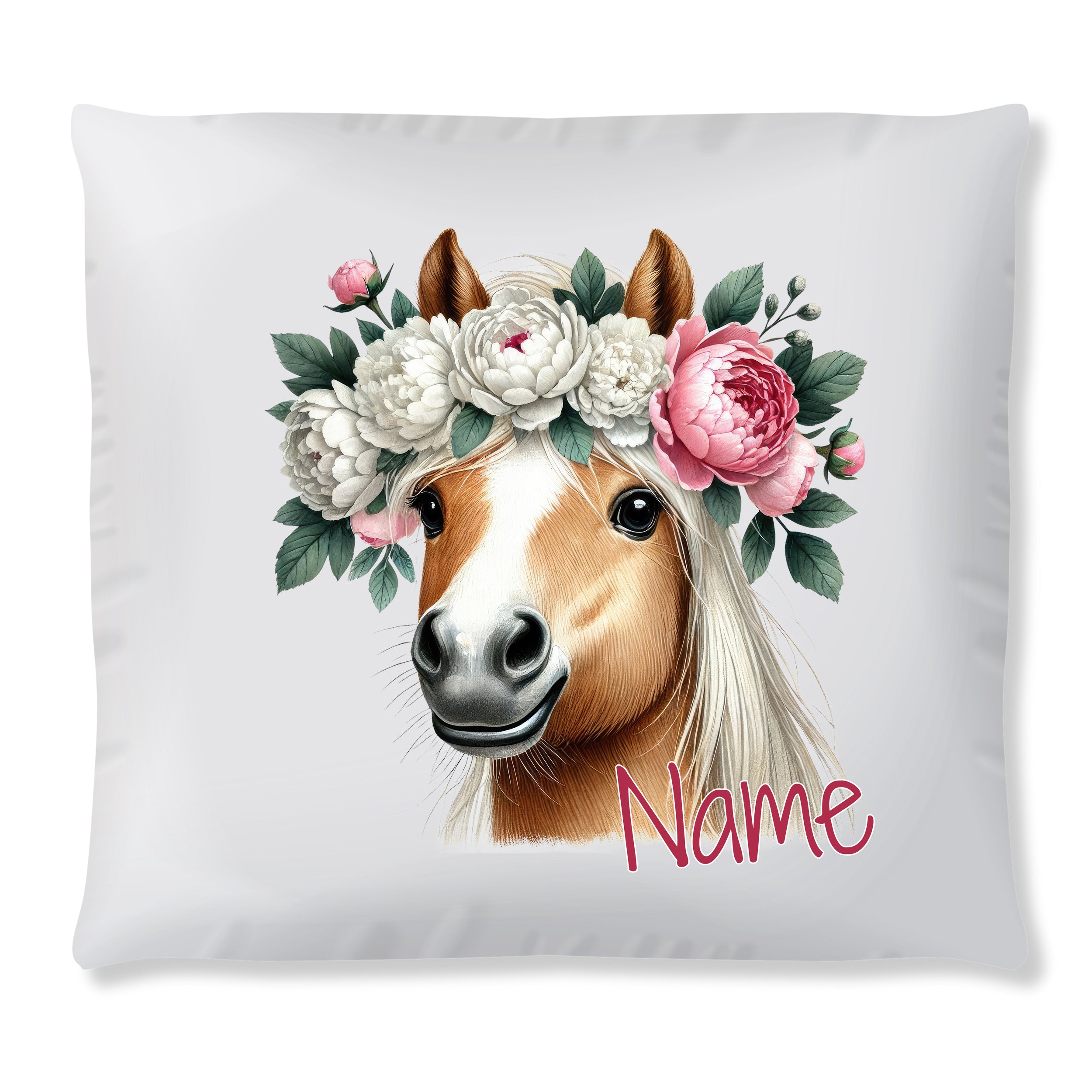 Kissen mit Pferdemotiv