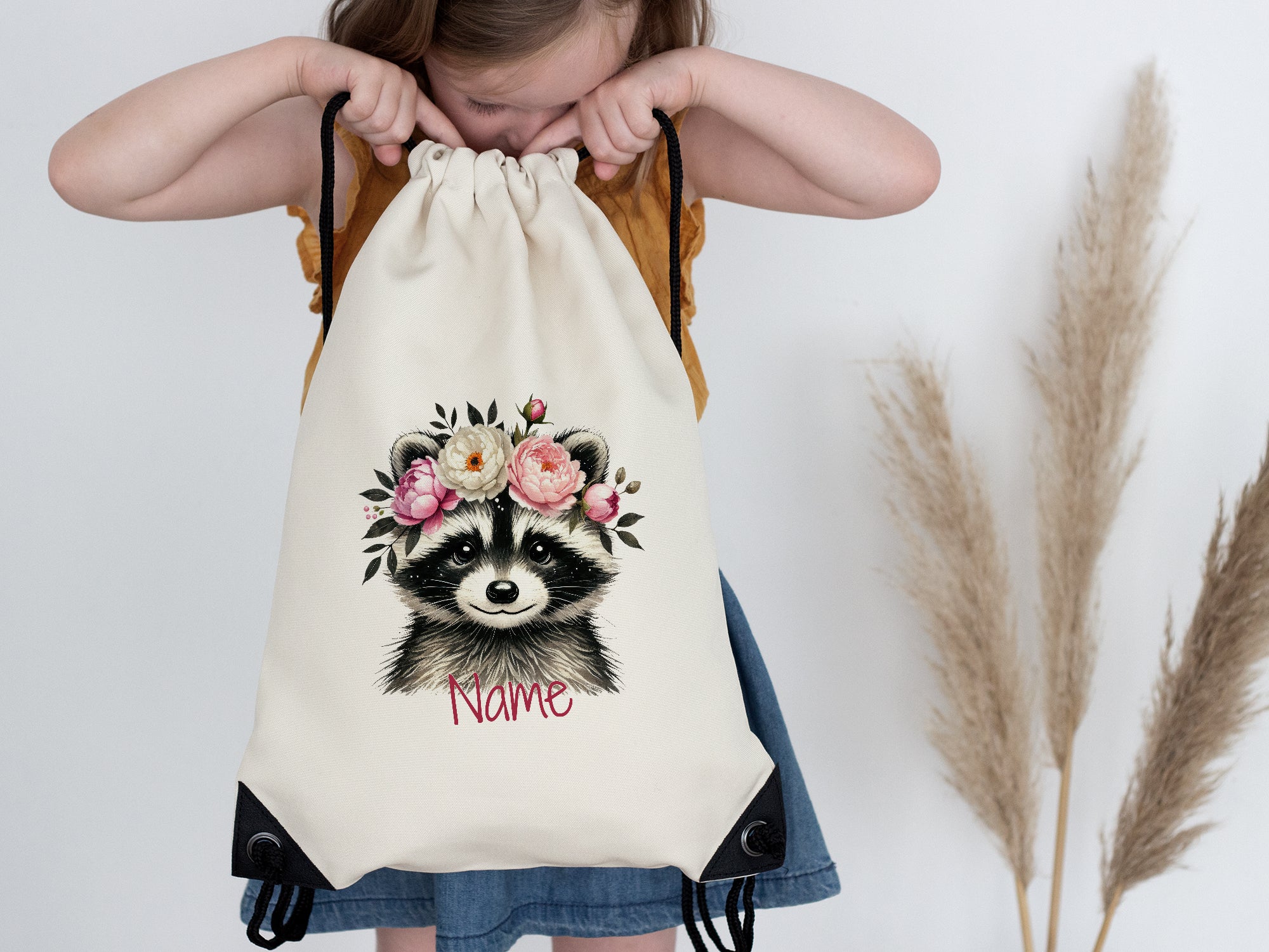 Turnbeutel Waschbär