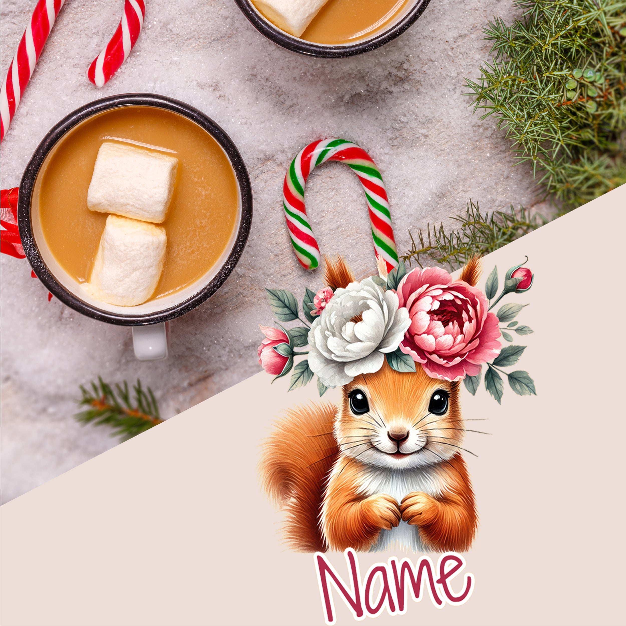 Emaille Becher Eichhörnchen