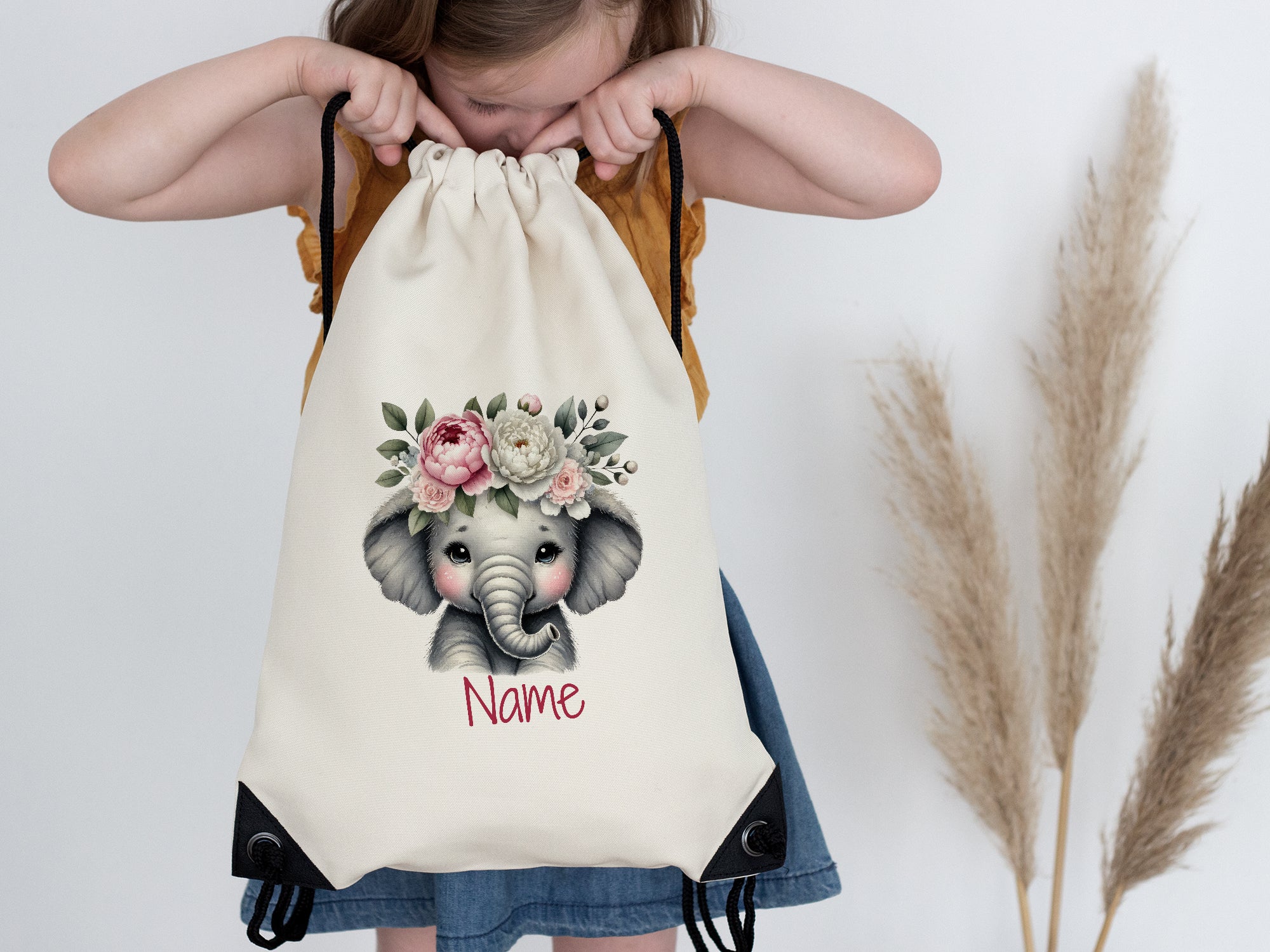 Turnbeutel Elefant