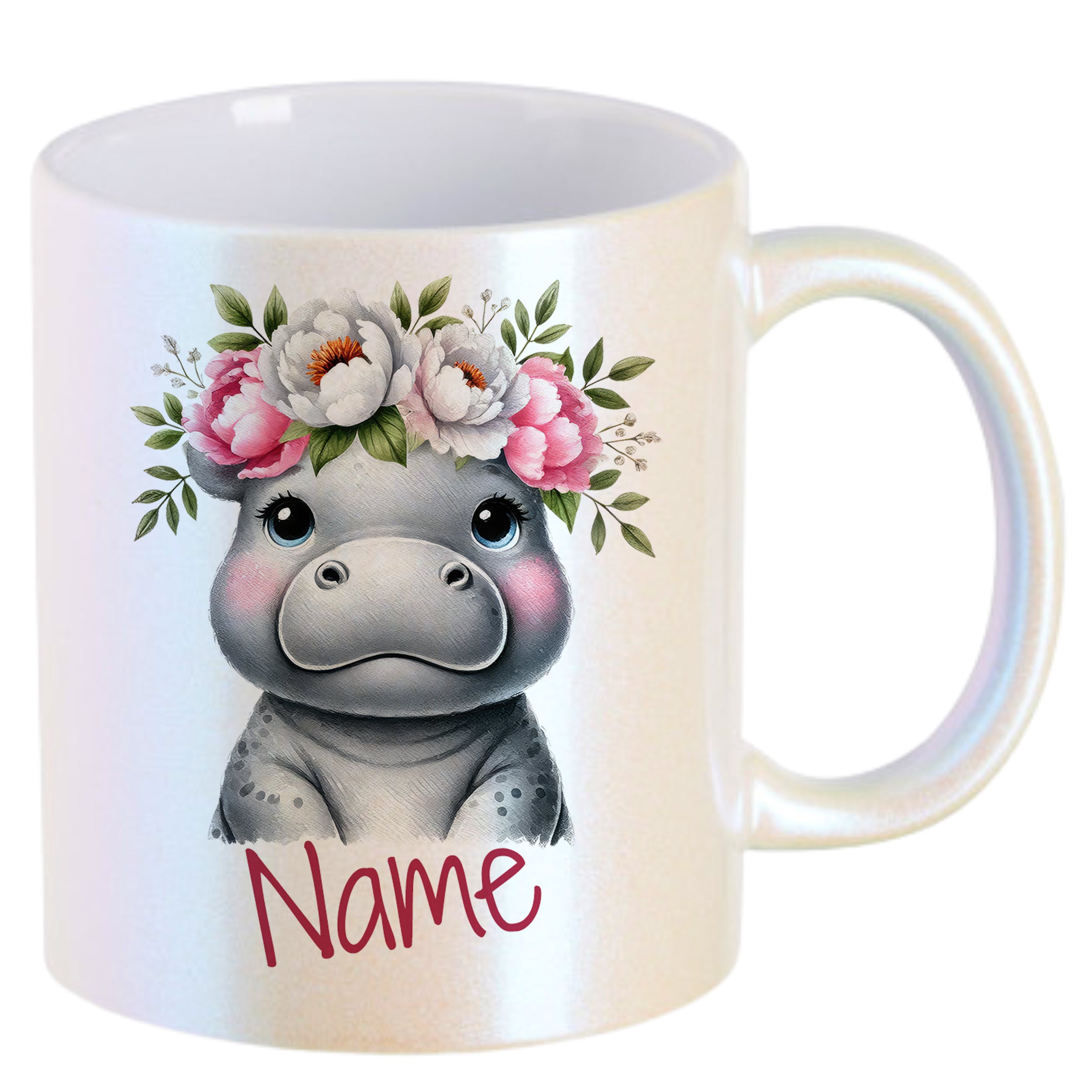 Tasse mit süßem Nilpferd-Motiv