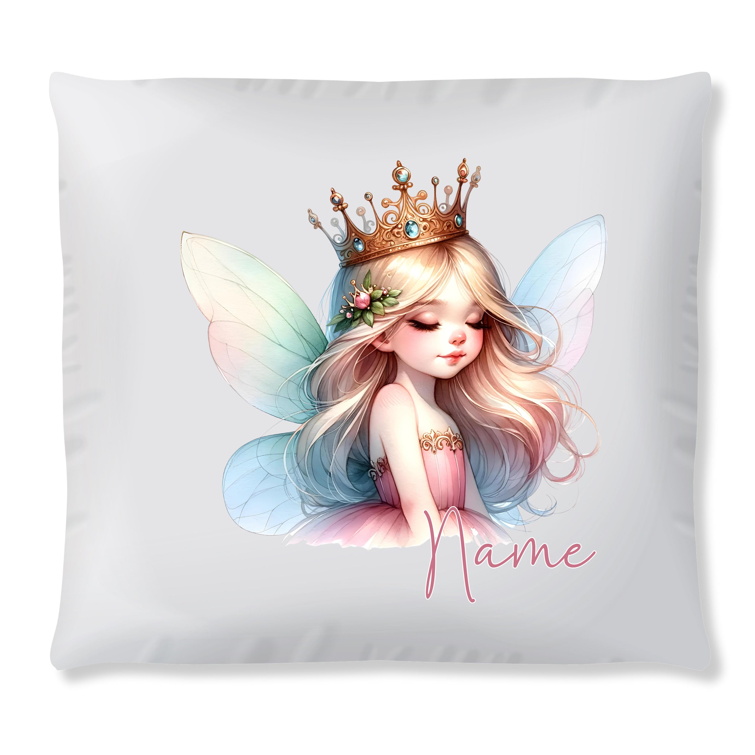 Kissenbezug Fee mit Krone