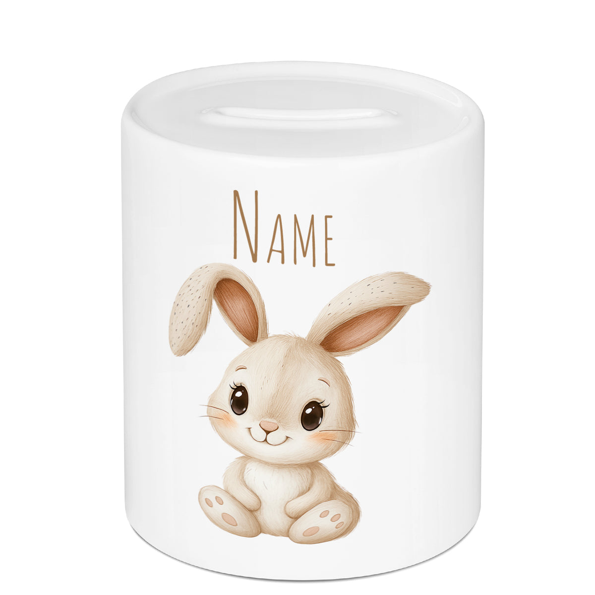 Personalisierte Spardose Hase
