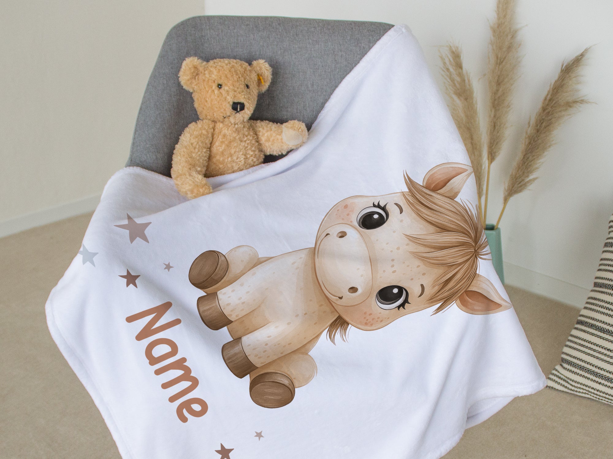 Babydecke Pferd