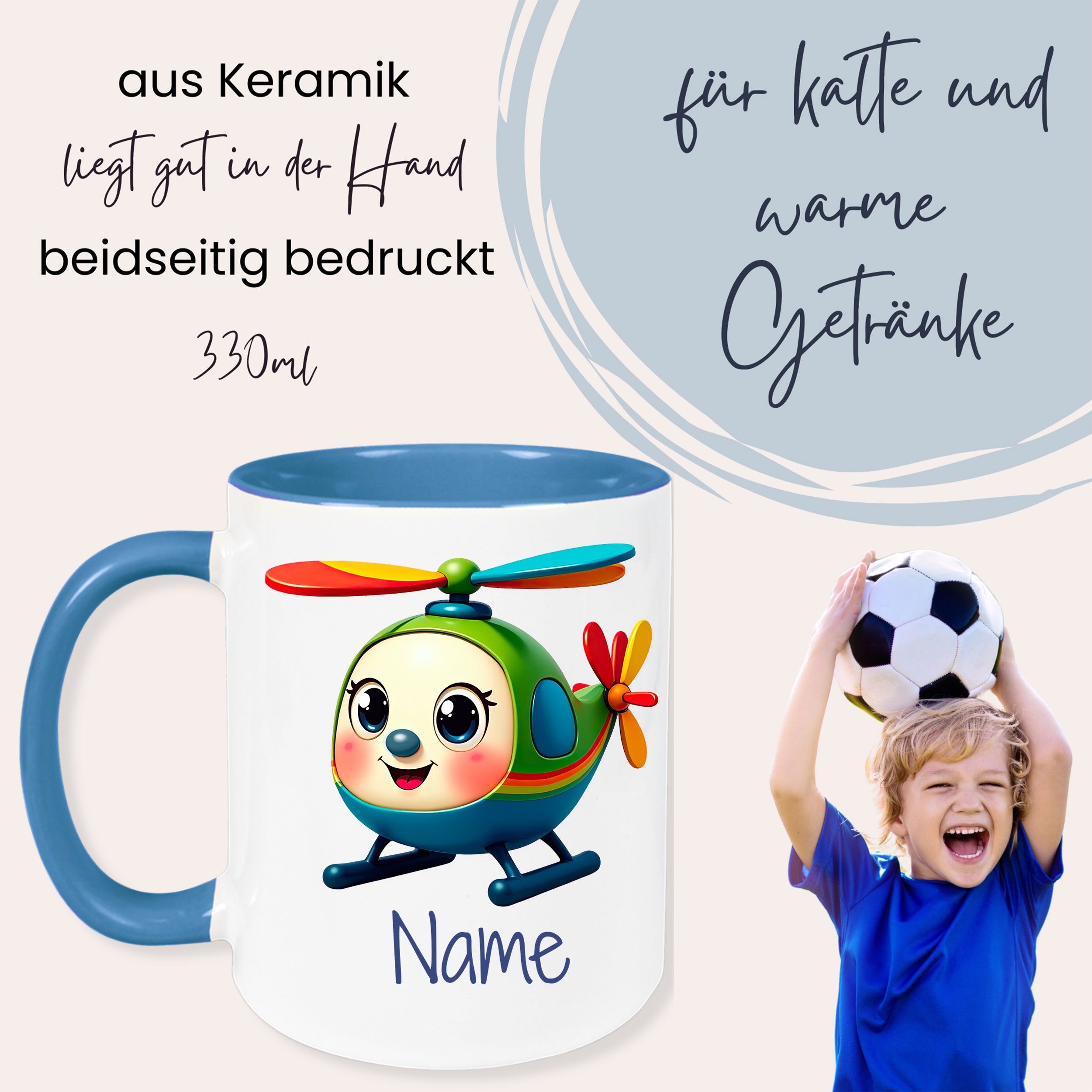 Tasse Helikopter