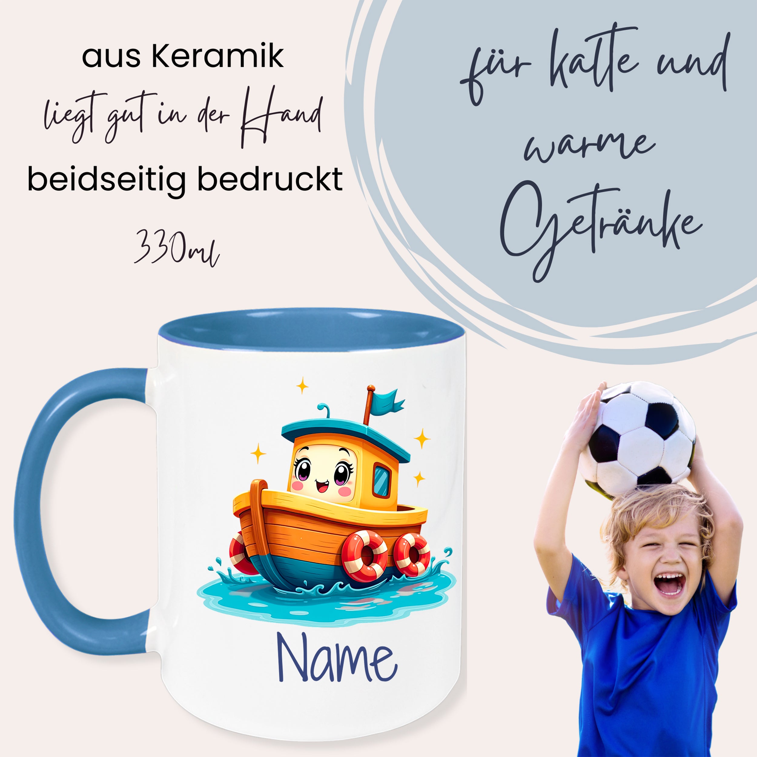 Tasse mit Boot - Für kleine Abenteuerlustige