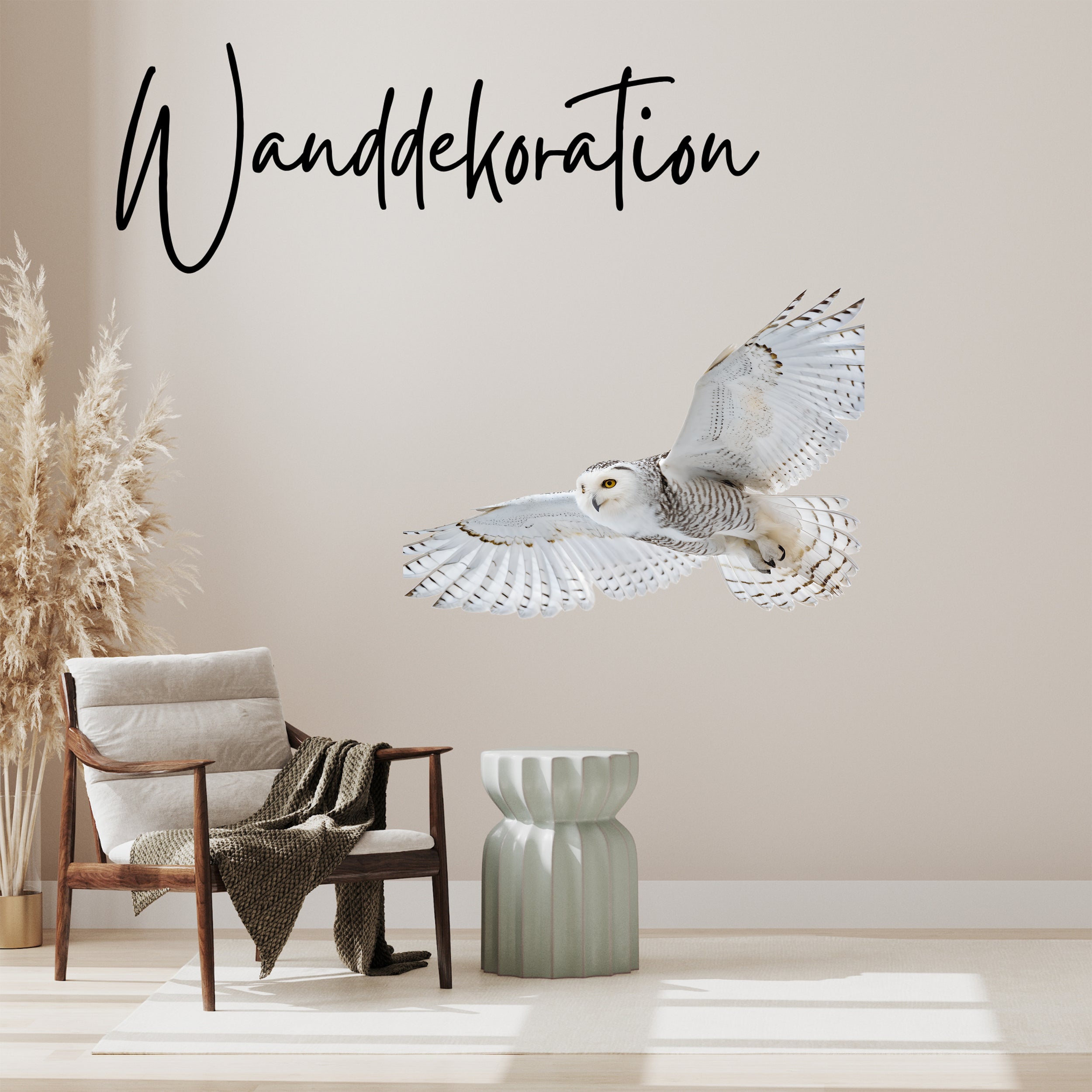Wandtattoo Schneeeule