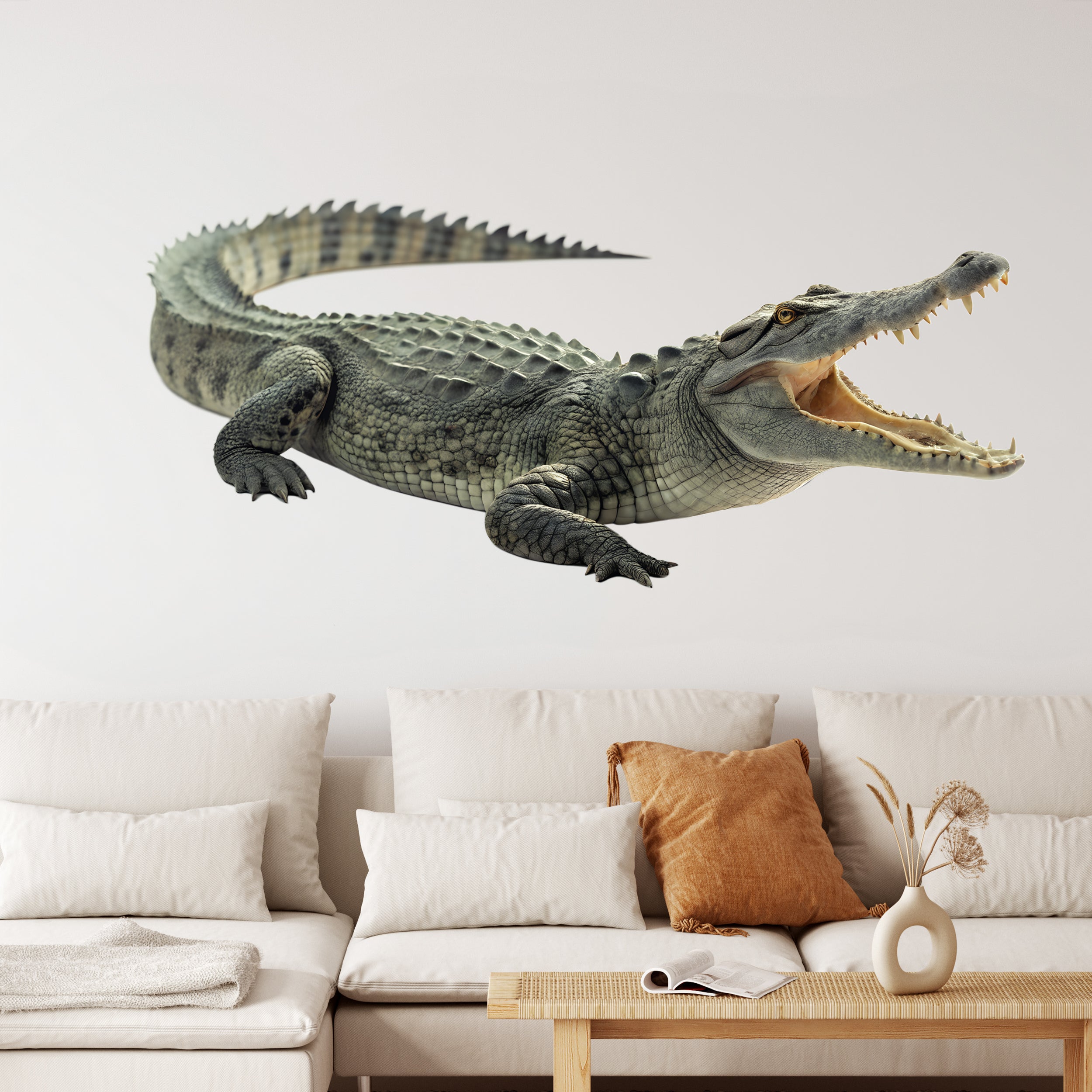 Wandtattoo Krokodil