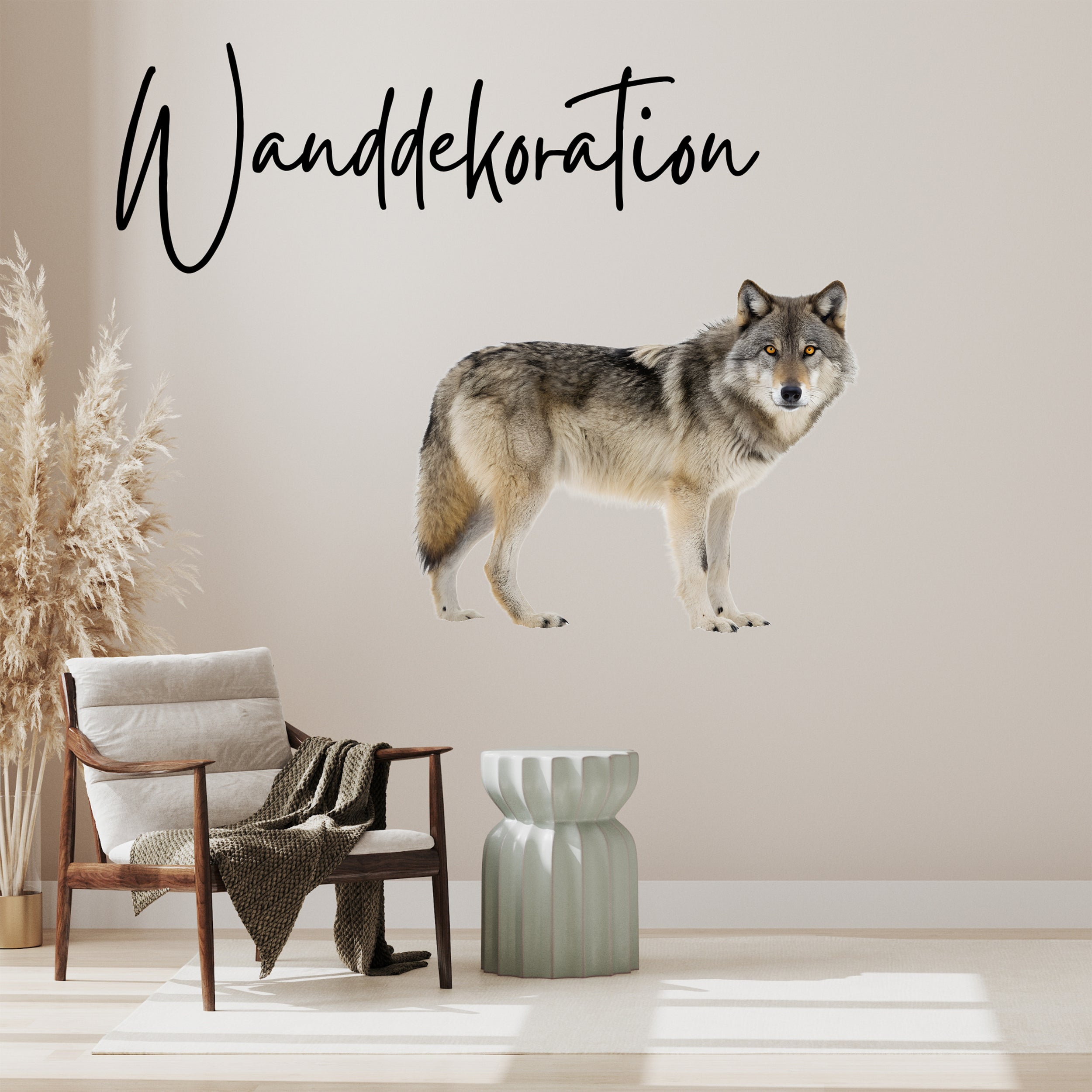 Wandtattoo Wolf