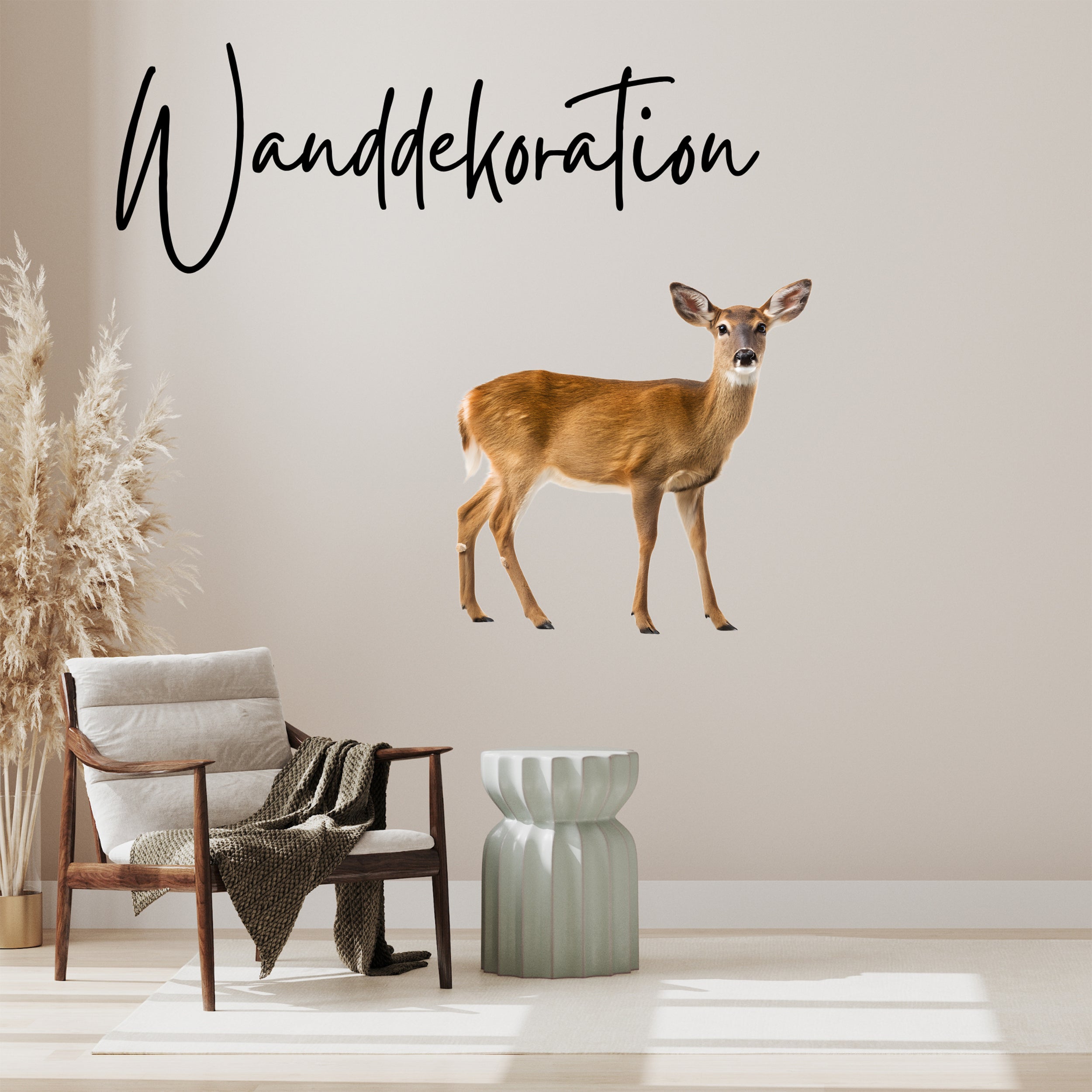 Wandtattoo Reh