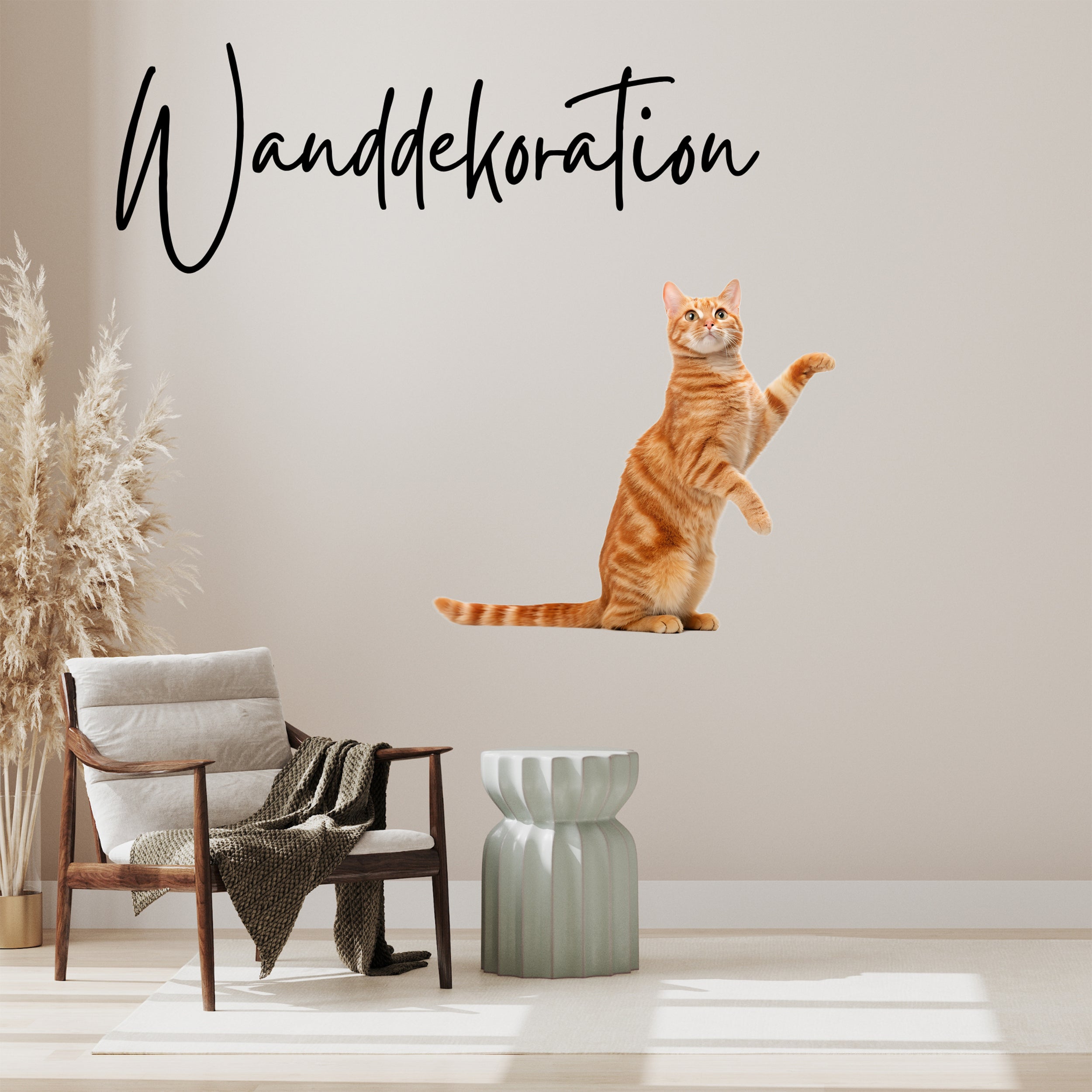 Wandtattoo Katze