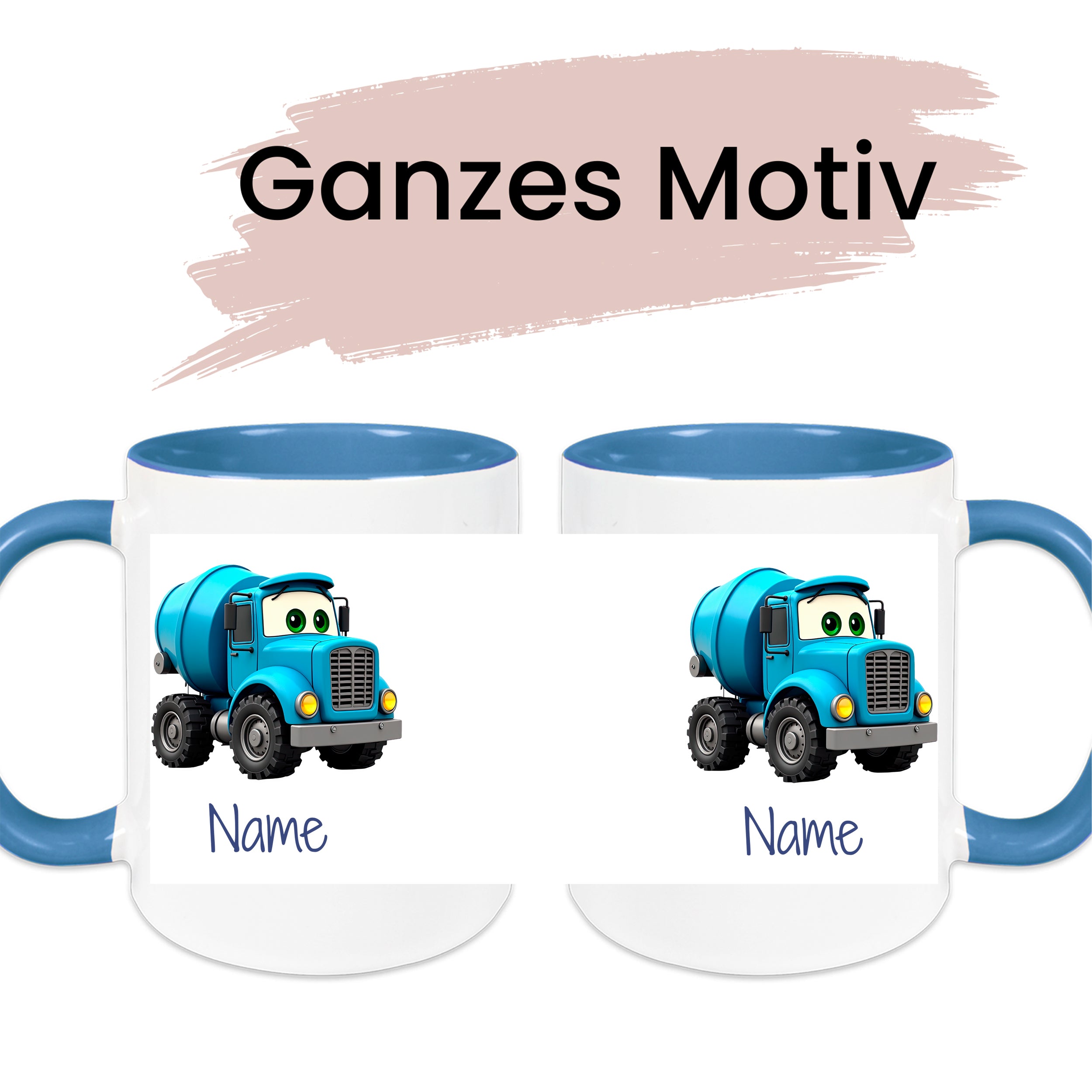 Tasse mit Lkw-Motiv - Für kleine Bauarbeiter