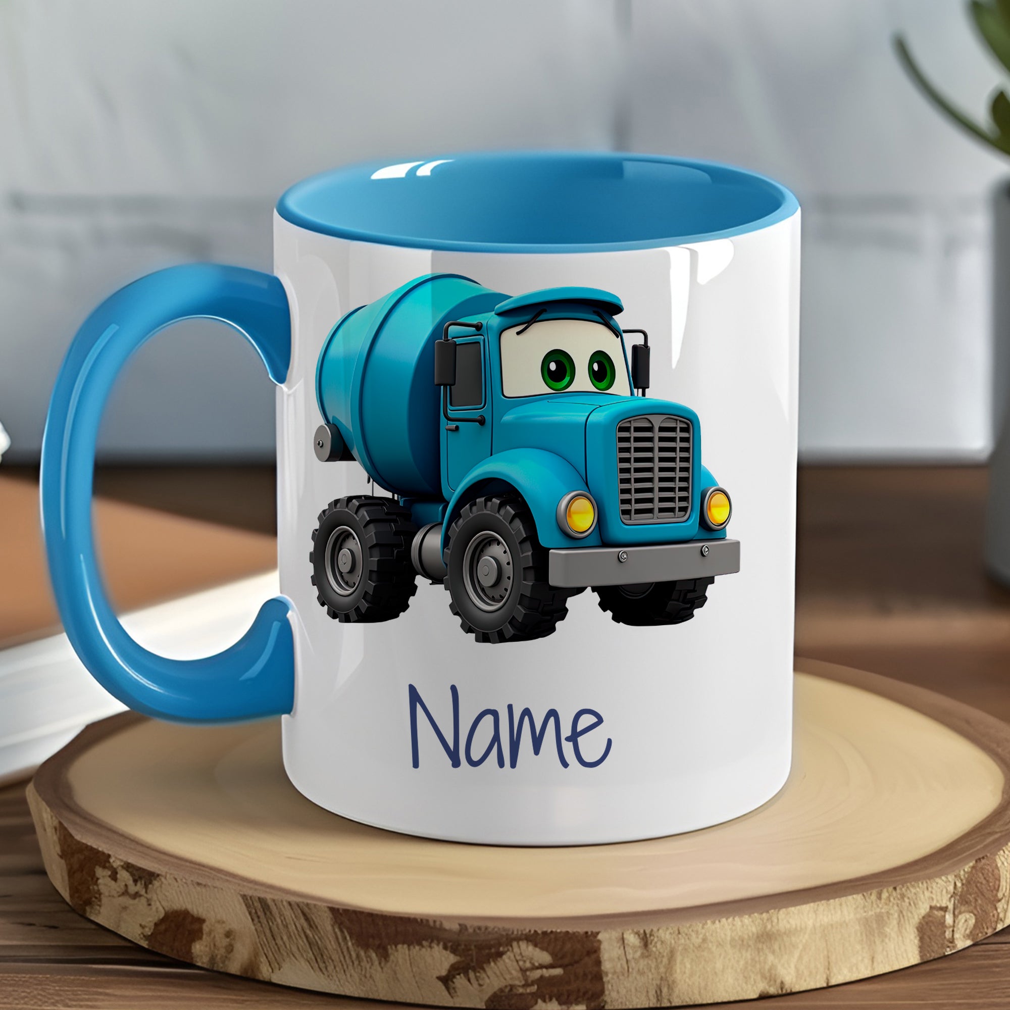 Tasse mit Lkw-Motiv - Für kleine Bauarbeiter