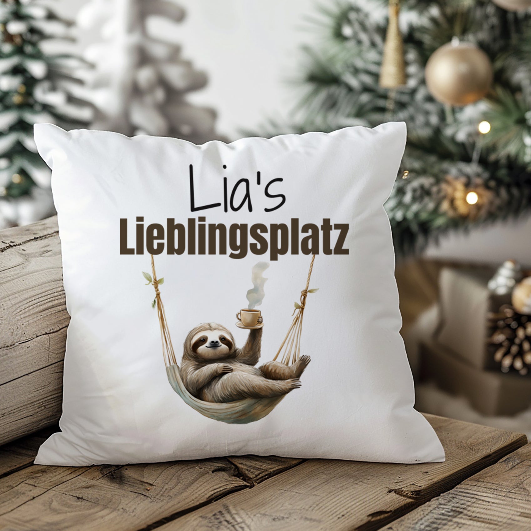 Kissenbezug Faultier Lieblingsplatz