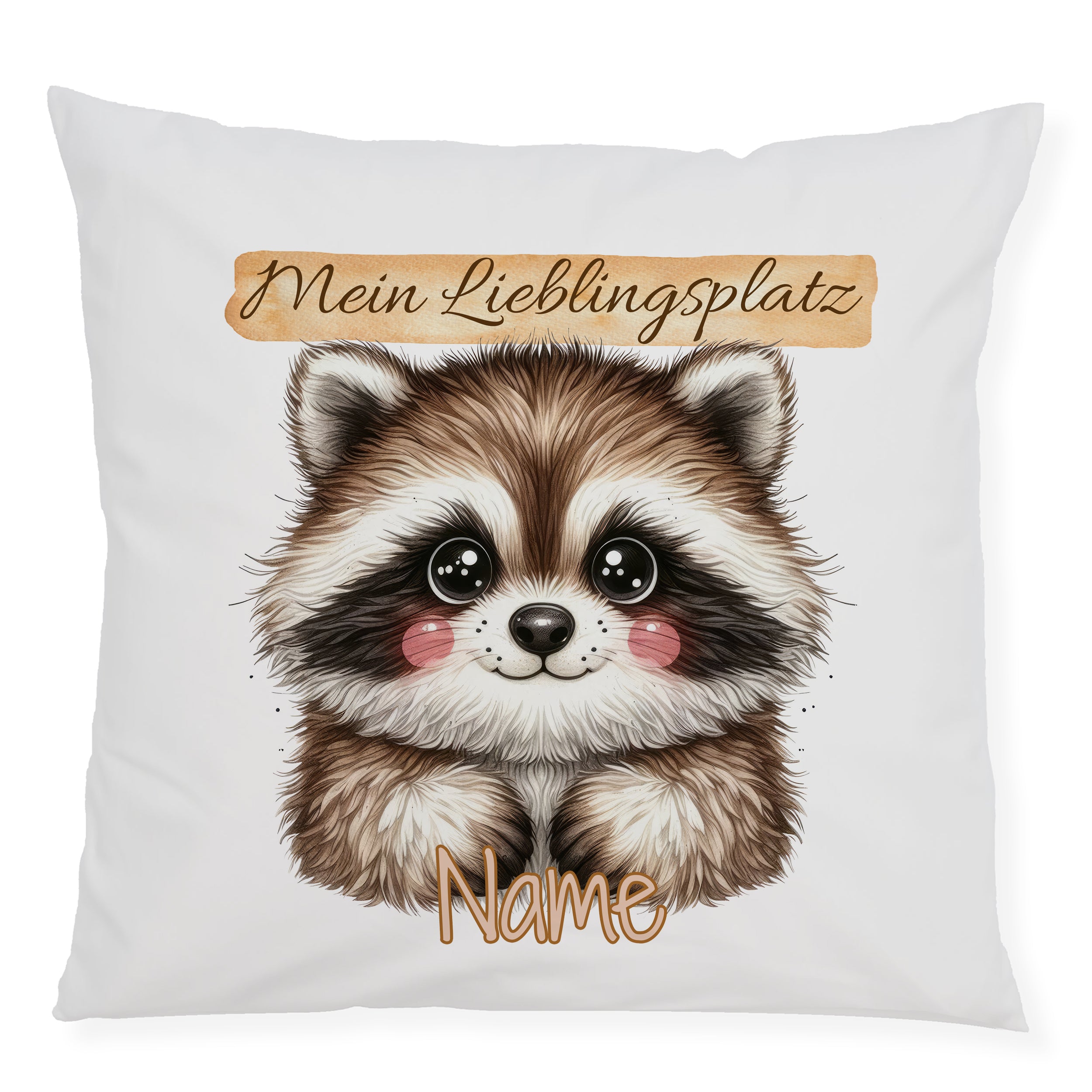 Kissenbezug Waschbär - Dein Lieblingsplatz
