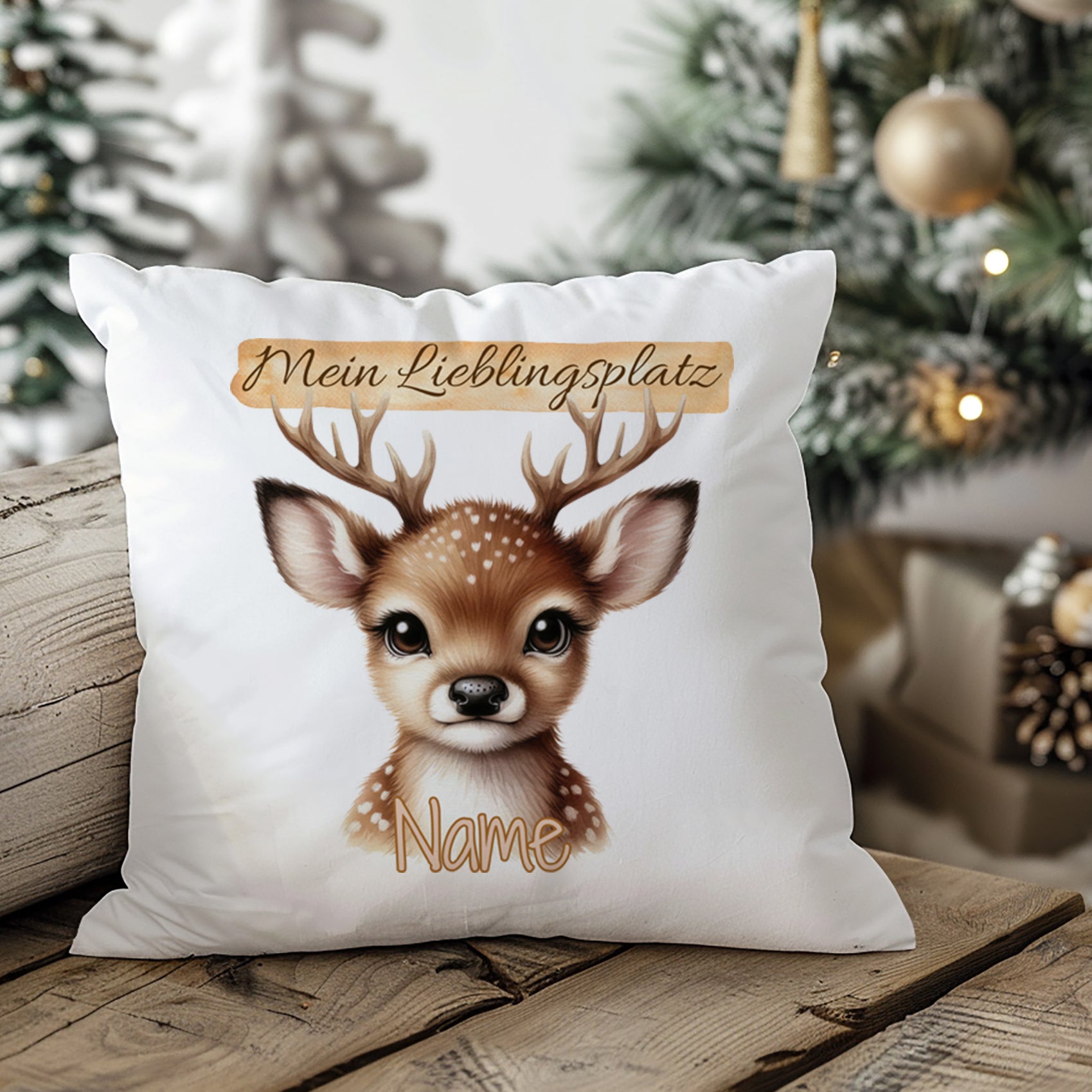 Kissenbezug Lieblingsplatz Reh