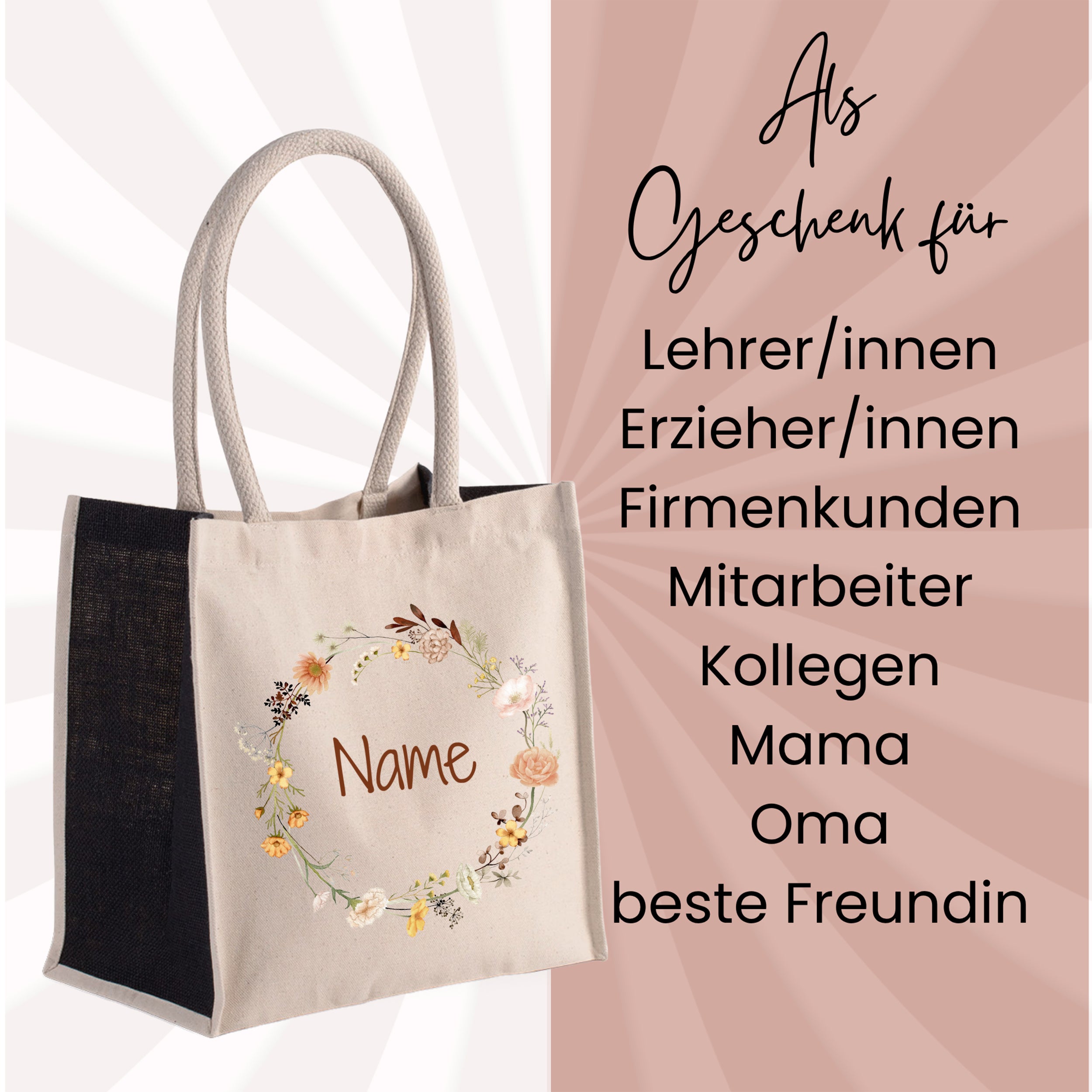 Tasche Blumenkranz