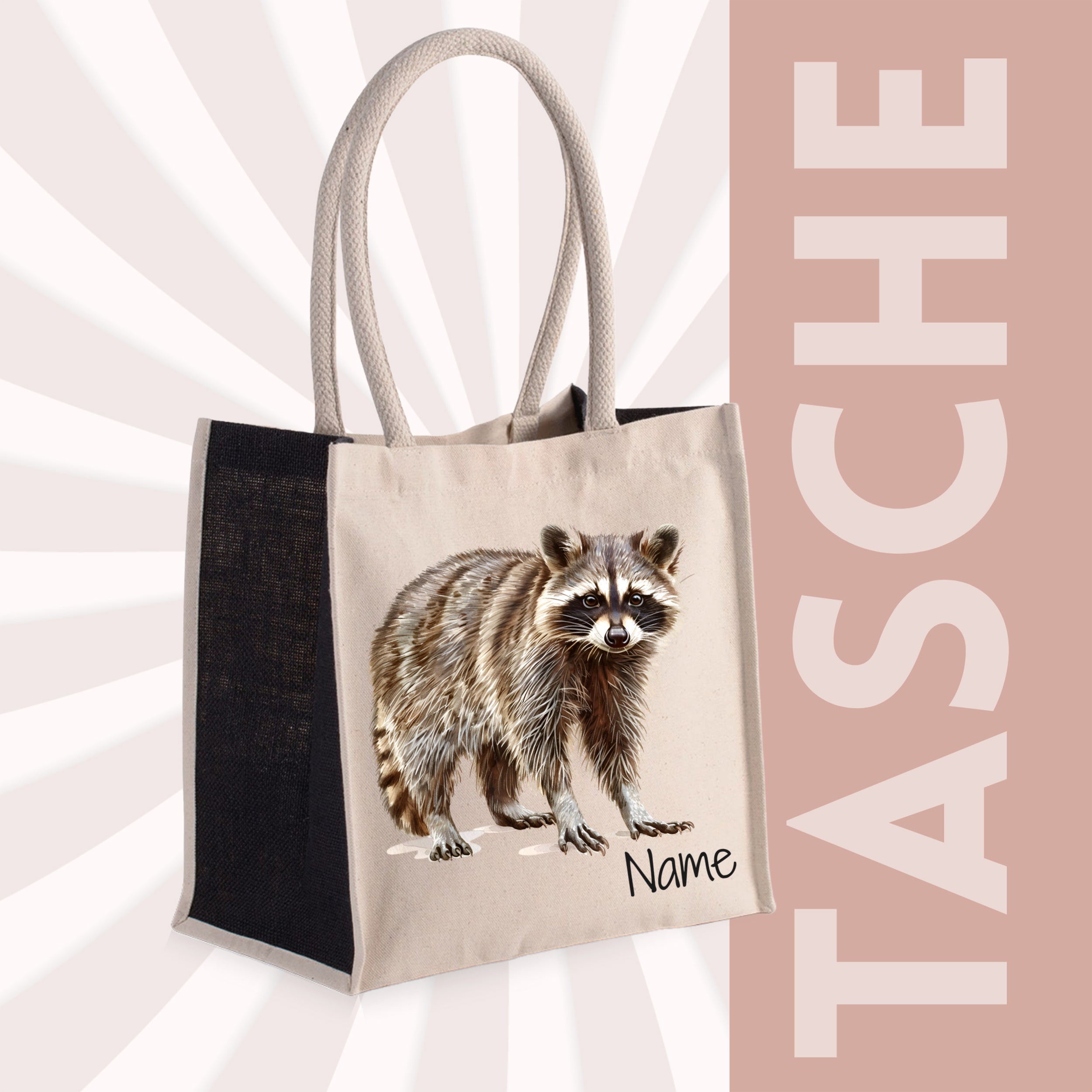Tasche Waschbär