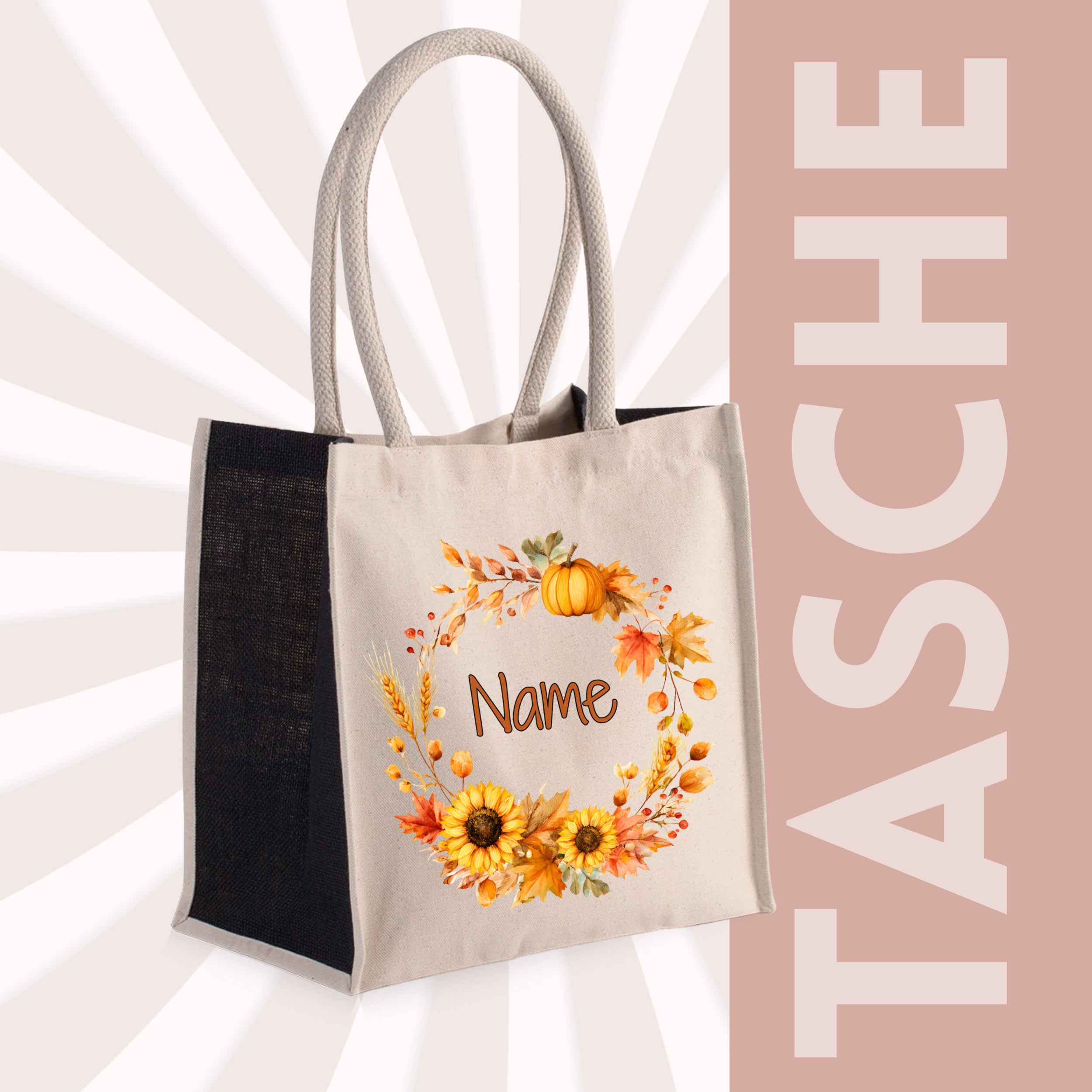 Tasche mit herbstlichem Motiv