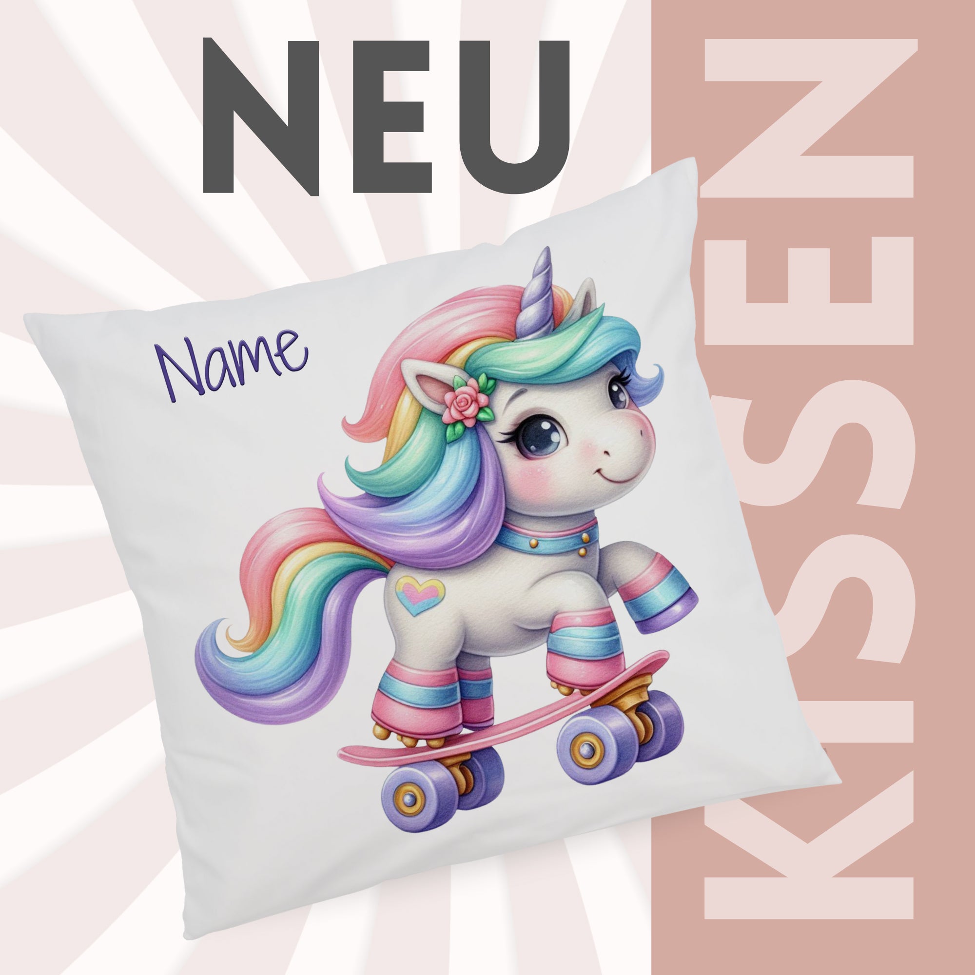 Kissenbezug Einhorn