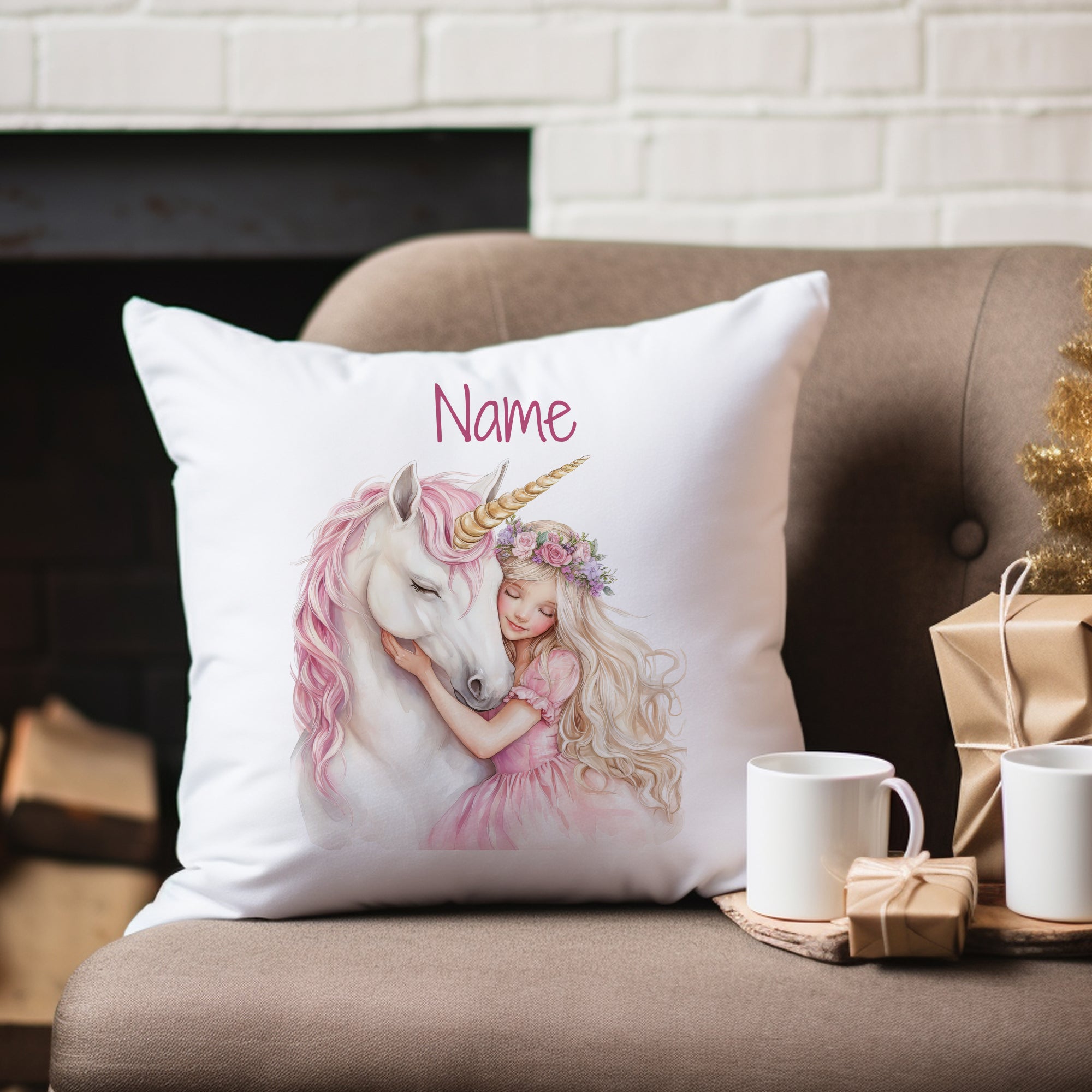 Kissenbezug Einhornfreundschaft